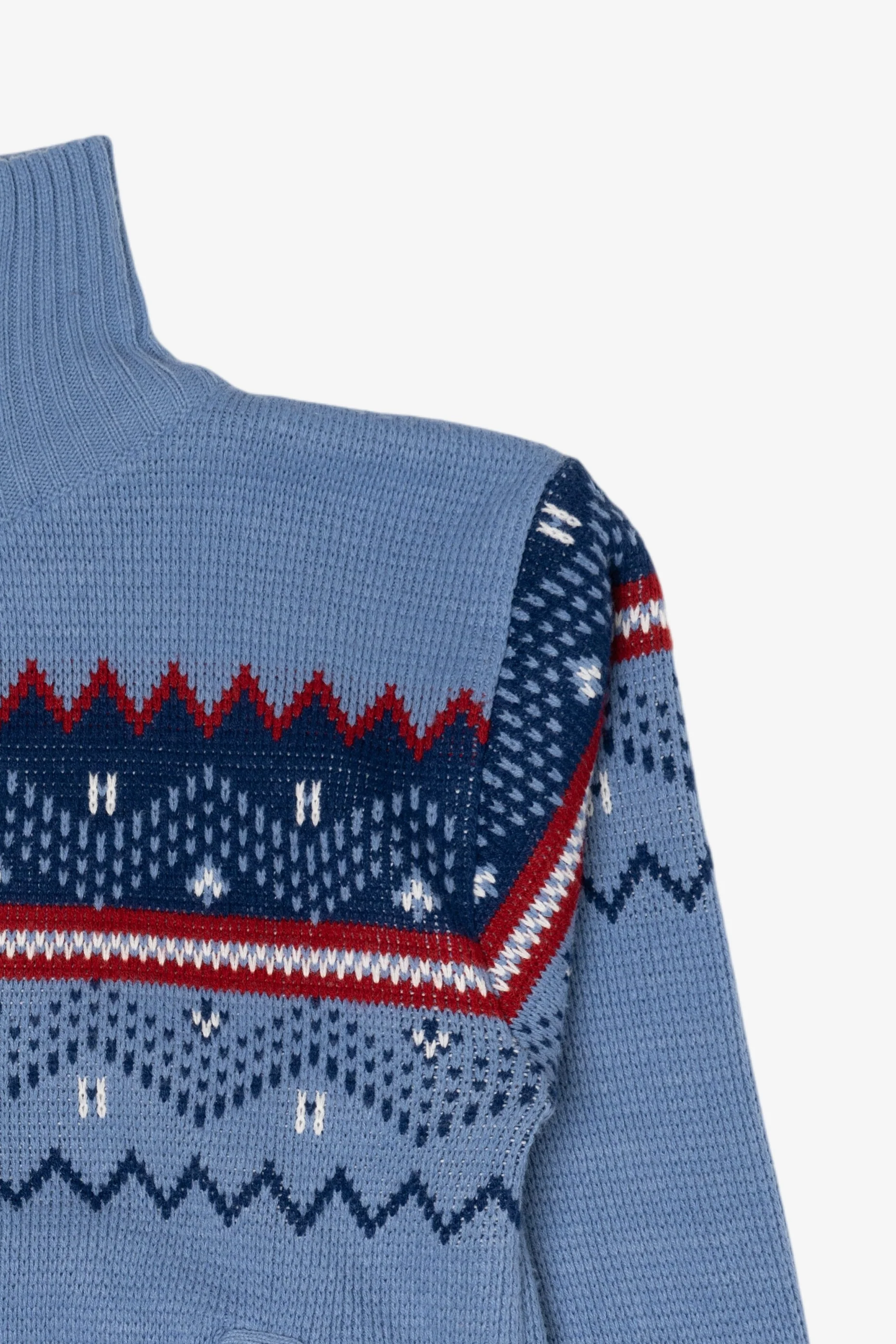 Blue Blair Fair Isle Cardigan Sweater (2010s) - Image 8