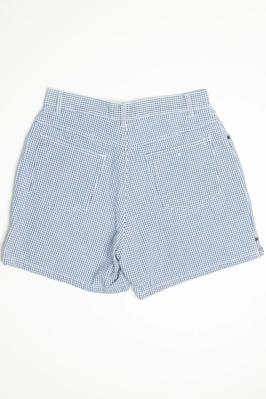 Blue Gingham Bill Blass Shorts (sz. 12)