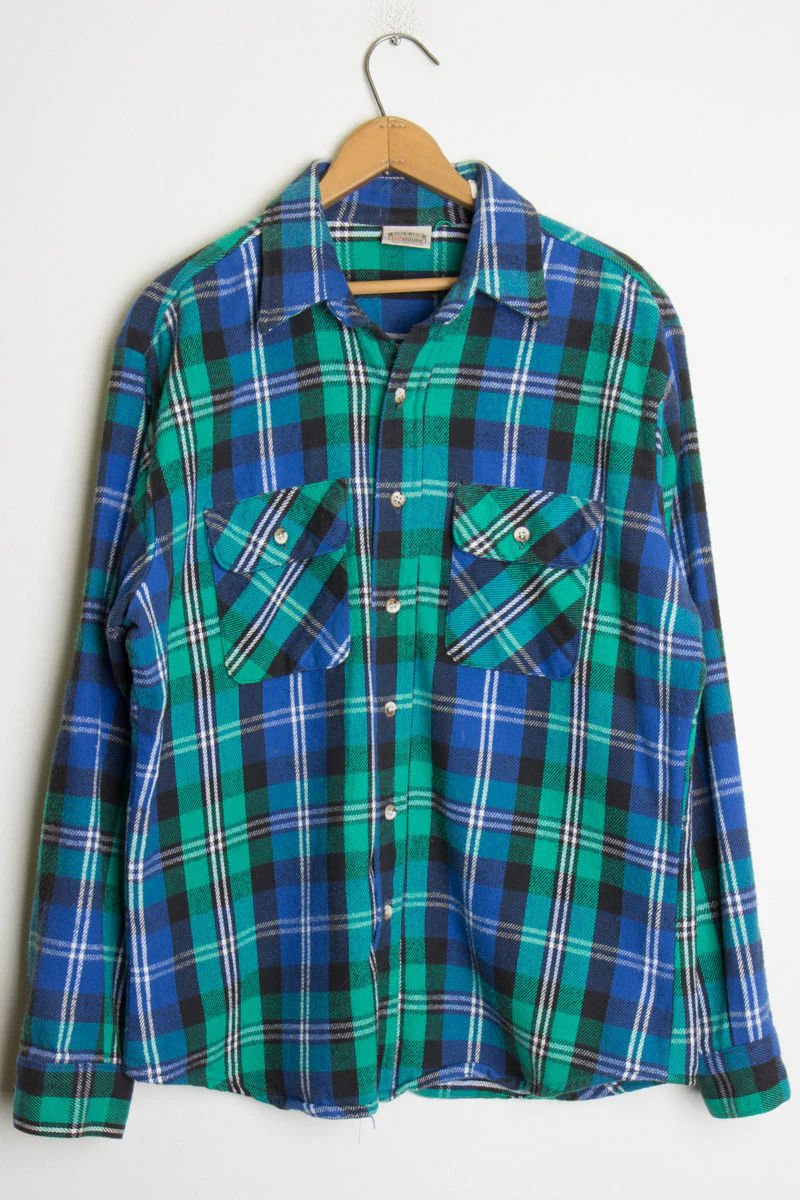 Blue & Green Flannel - Image 2