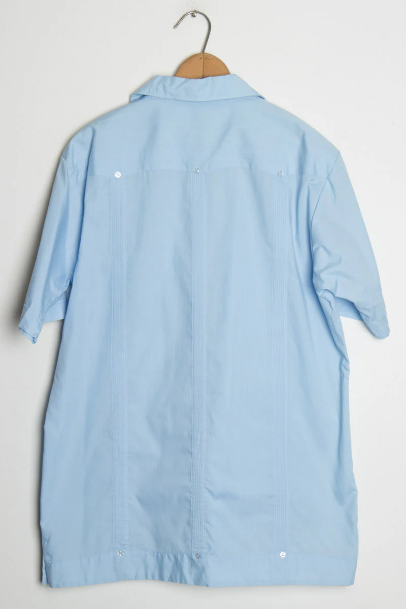 Blue Guayabera Shirt