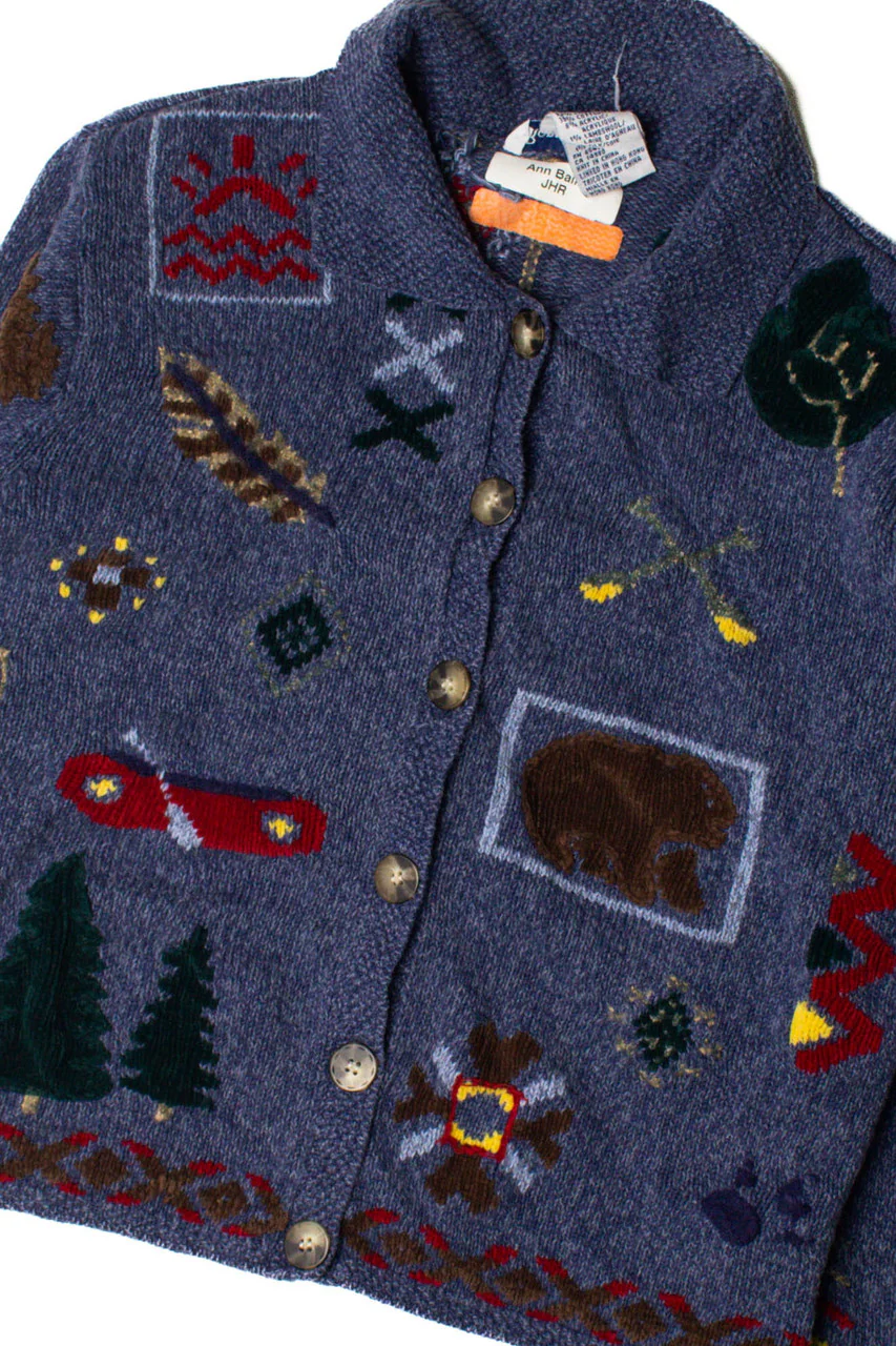 Blue Outdoor Fun Sweater