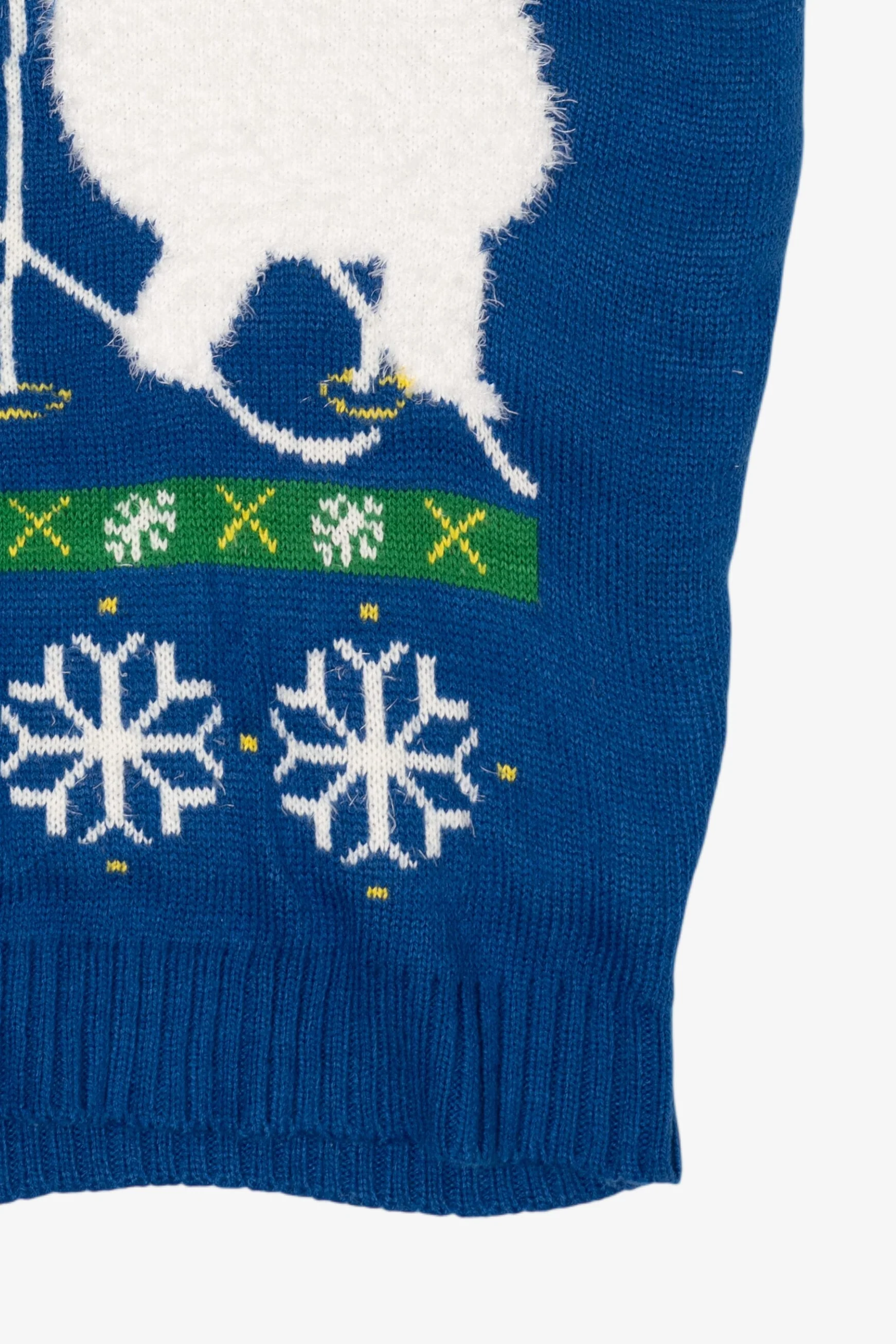 Blue Polar Bears Skiing Ugly Christmas Vest (2010s) - Image 9