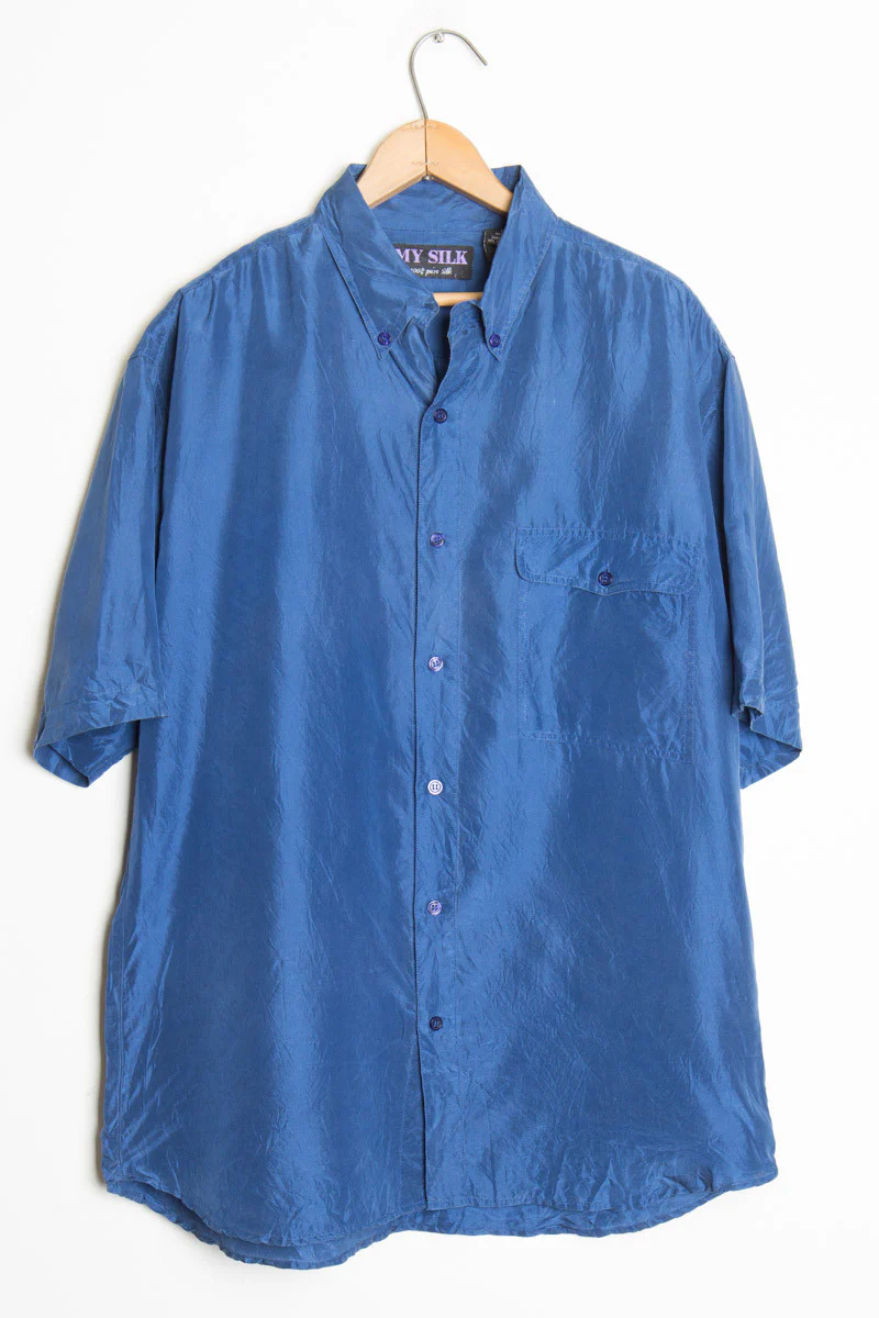 Blue Silk Shirt 1 - Image 2