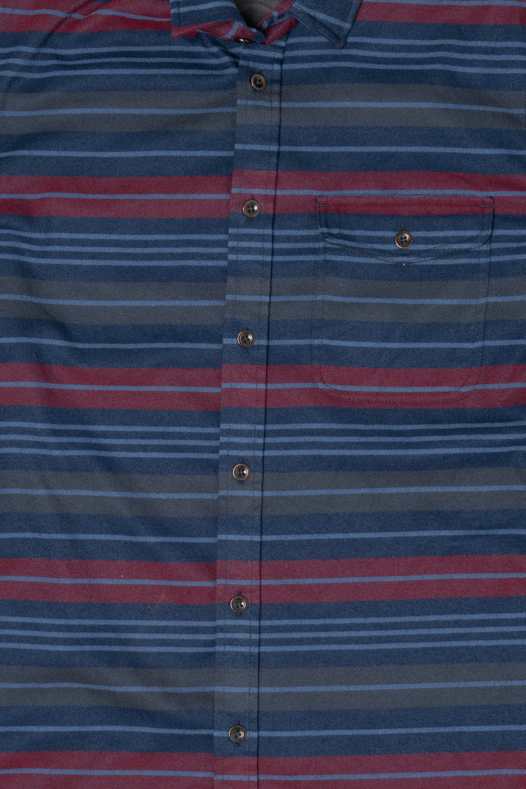 Blue Striped Flannel Shirt (2010s) - Image 3
