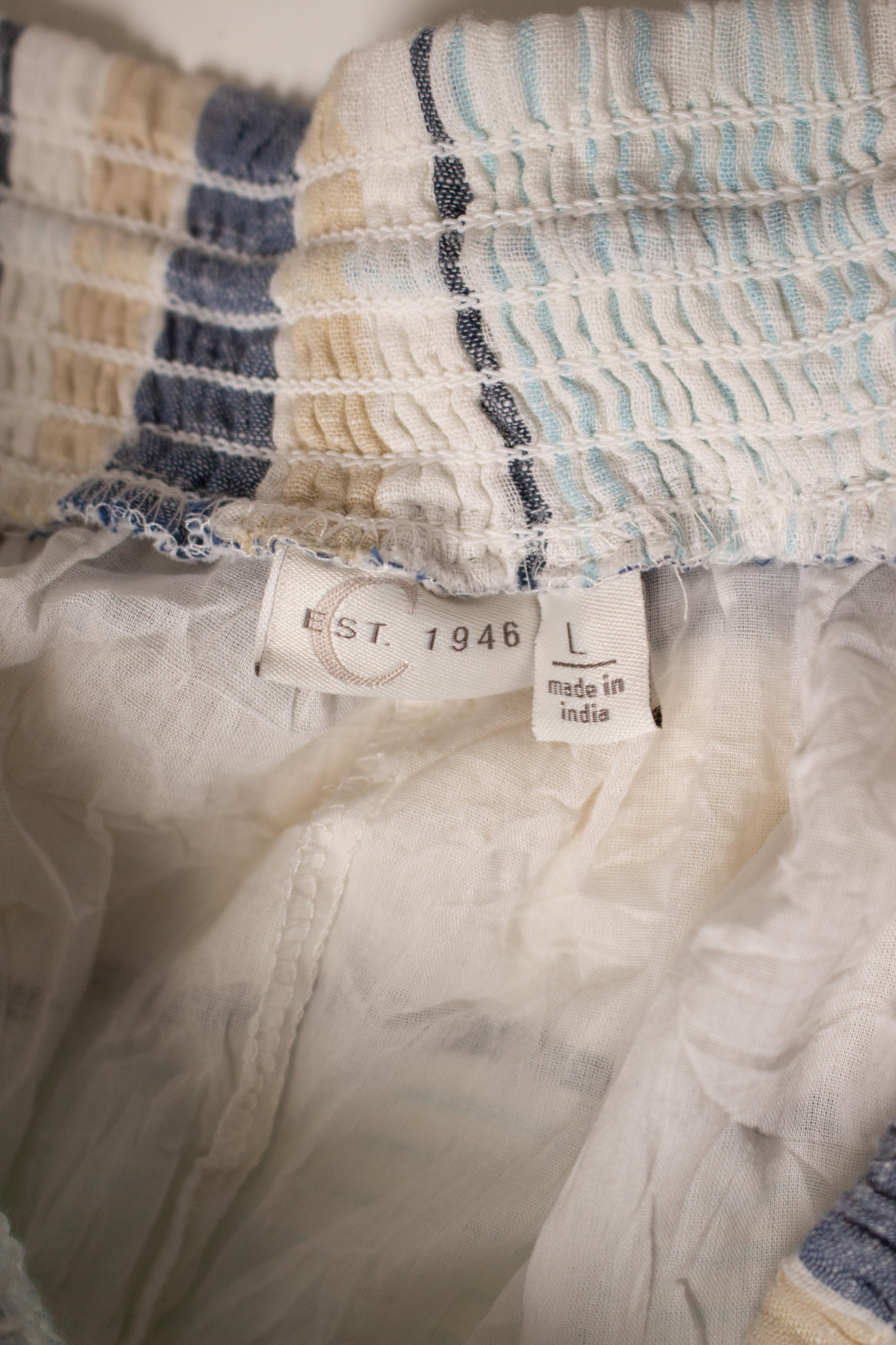 Blue Striped Skirt (2000s) - Image 3