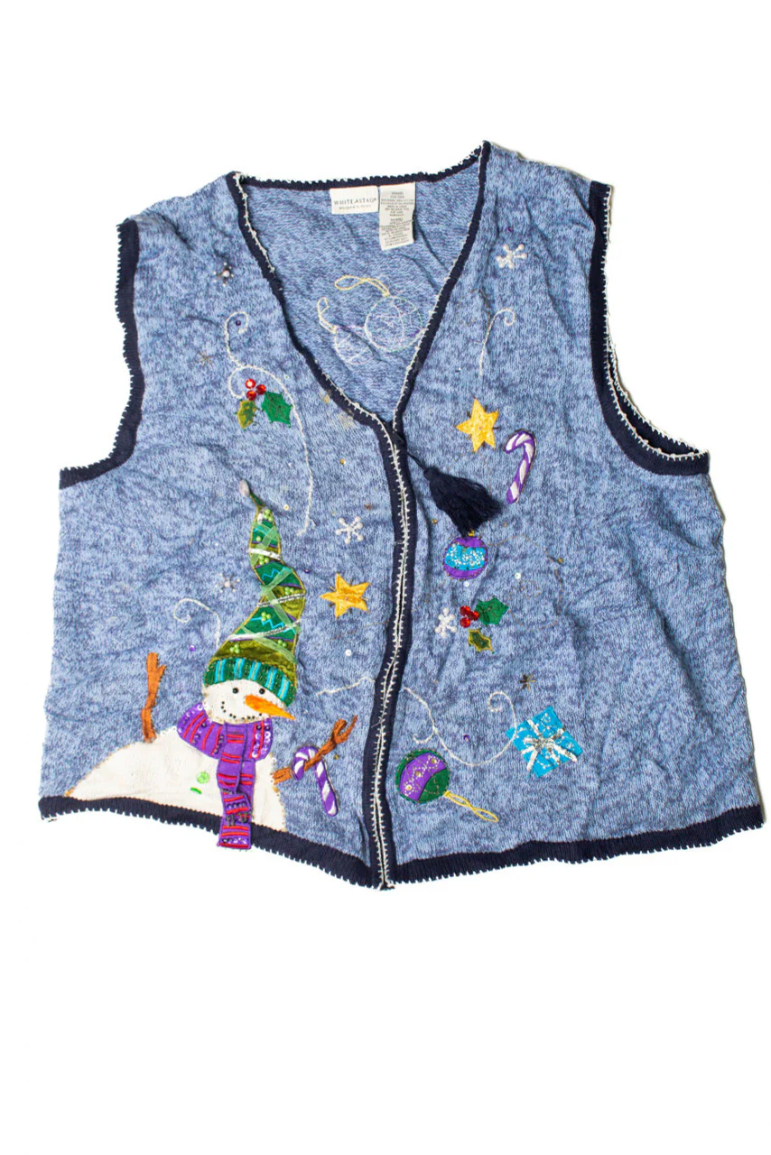 Blue Ugly Christmas Vest 59531 - Image 2