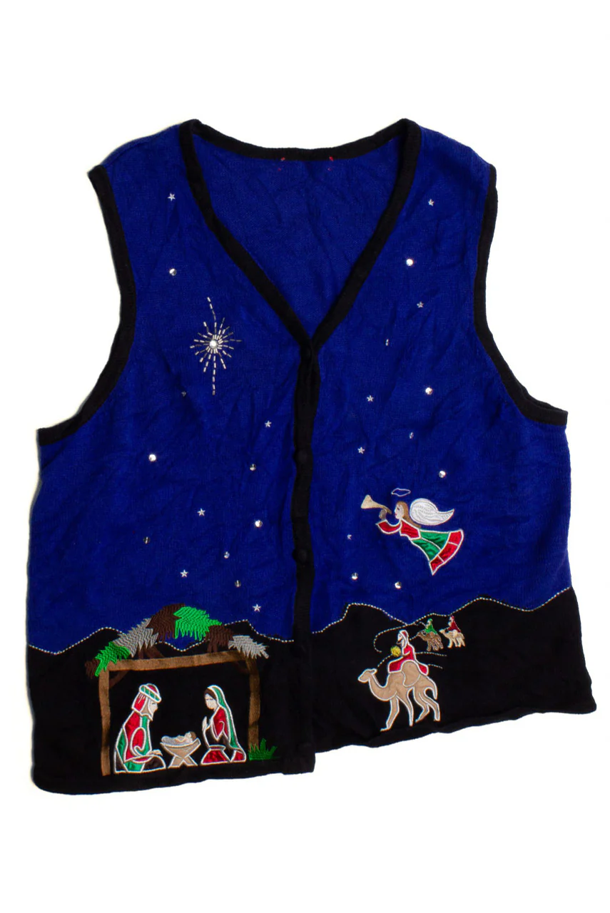Blue Ugly Christmas Vest 60314 - Image 2
