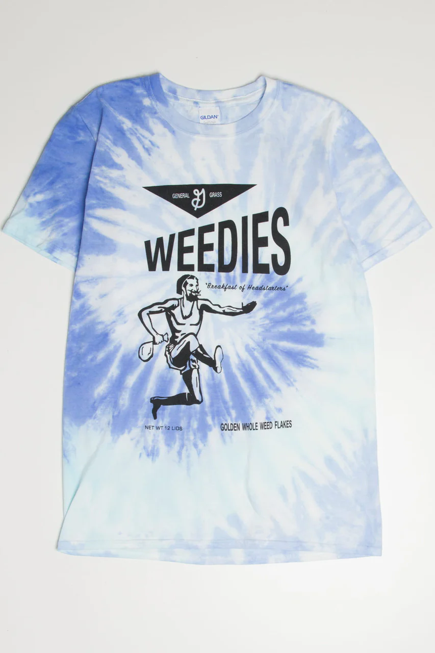 Blue Weedies Breakfast of Headstarters Tie dye T-Shirt - Image 2