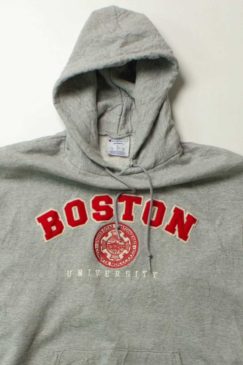 Boston University Champion Hoodie (2000s) - Image 2