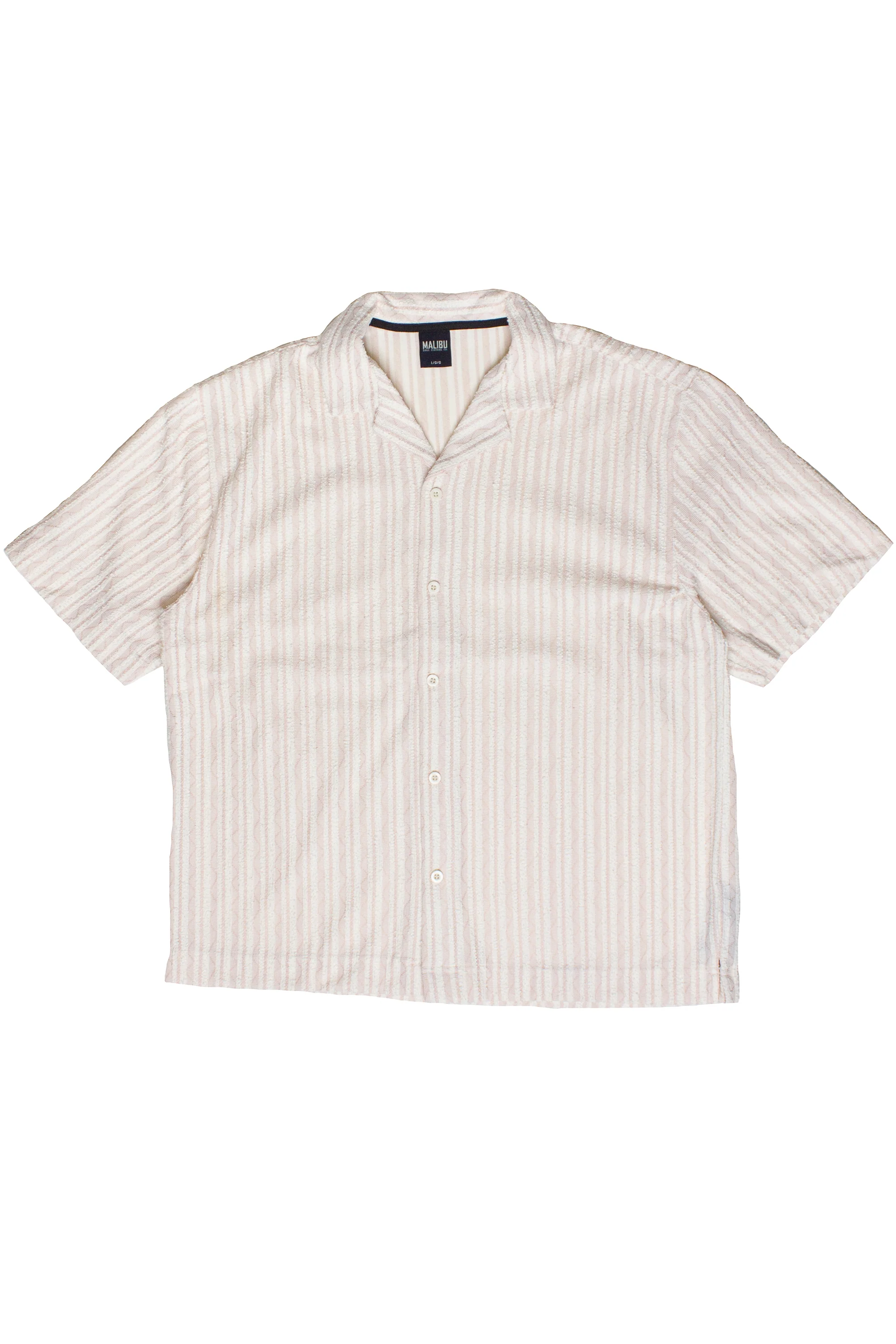 Boucle Stripe Textured Button Up Shirt - Image 13