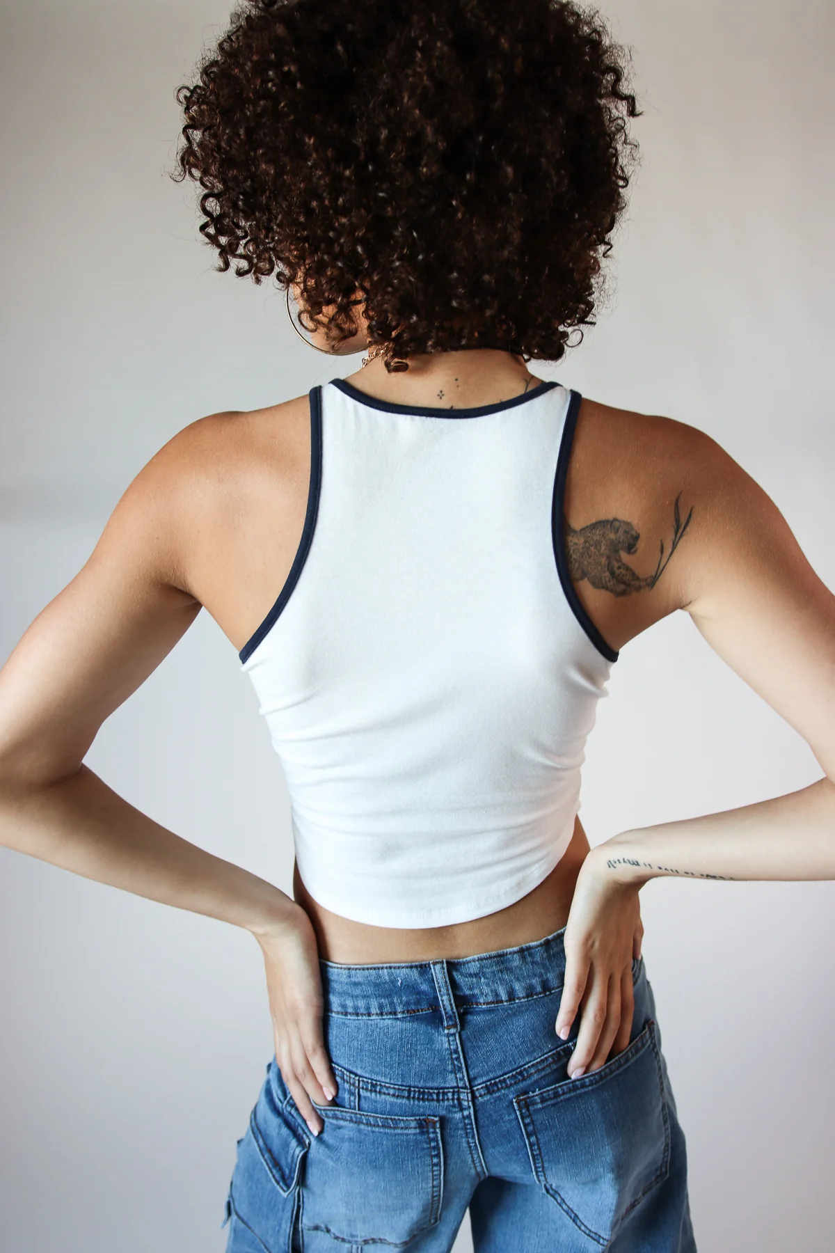 Bowling Graphic Ringer Tank Top - Image 9