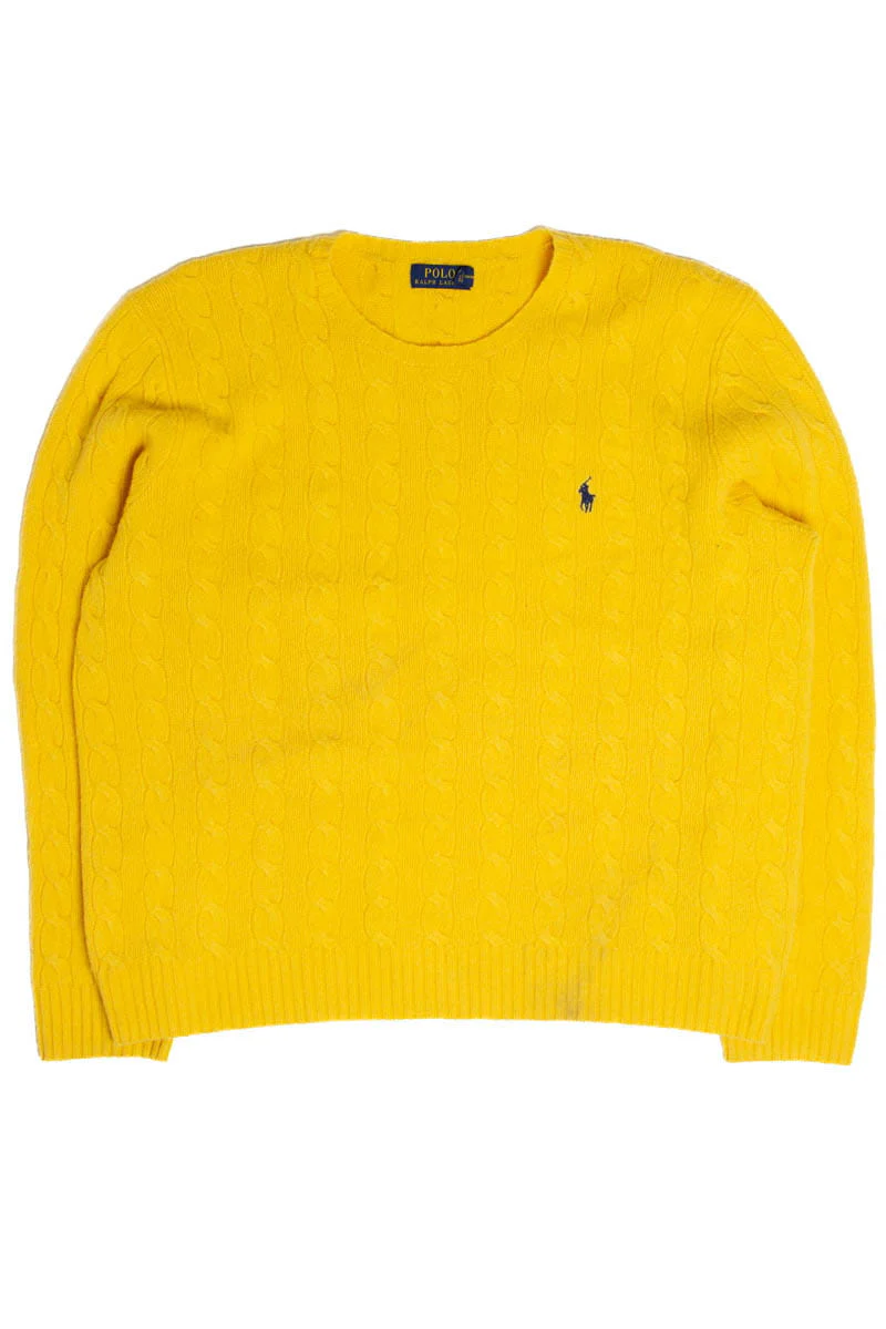 Bright Yellow Ralph Lauren Sweater - Image 2