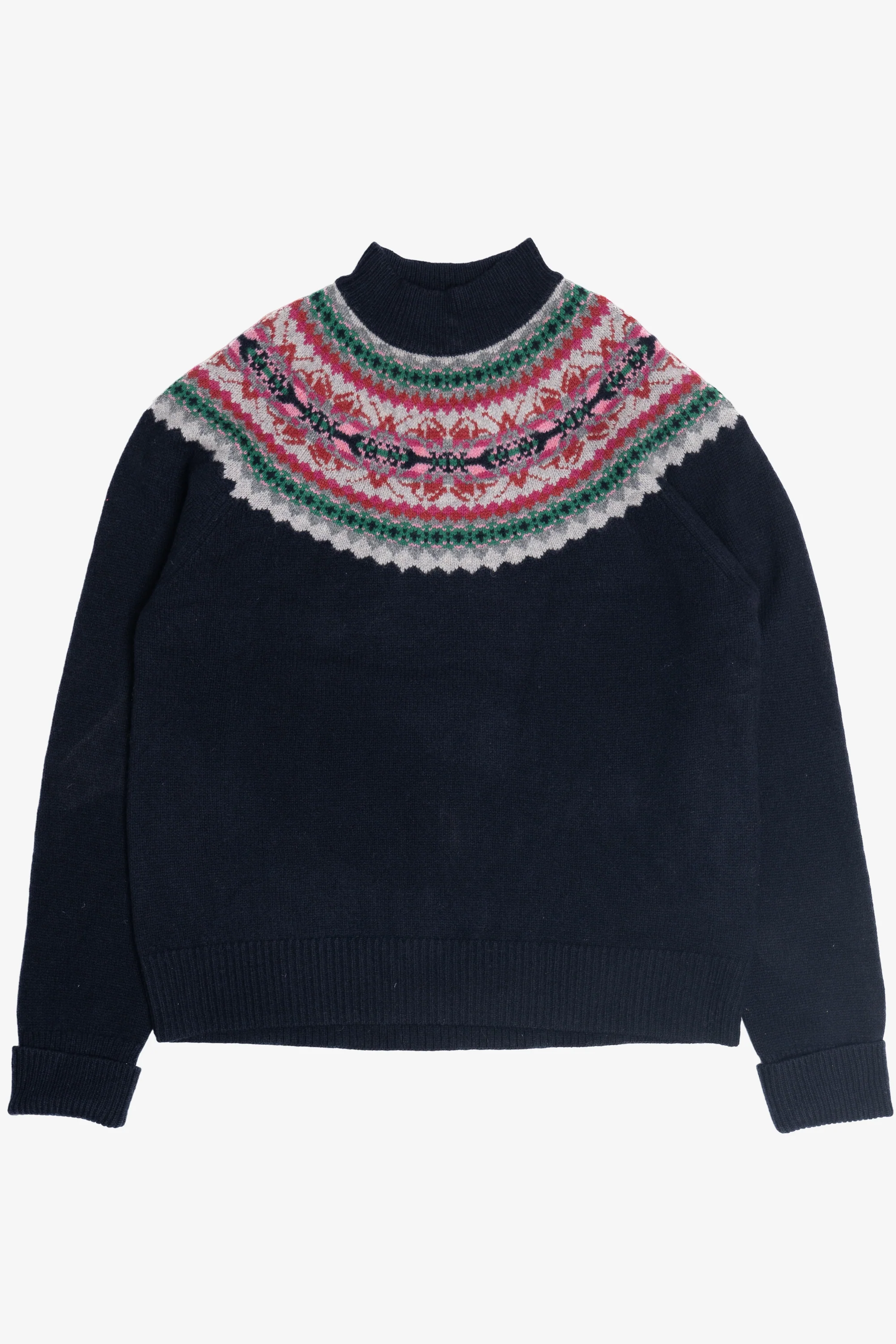 Brooks Brothers Dark Navy Fair Isle Sweater (2010s)
