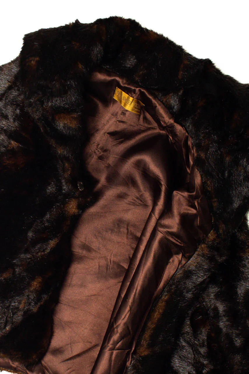 Brown Faux Fur Capelet - Image 2