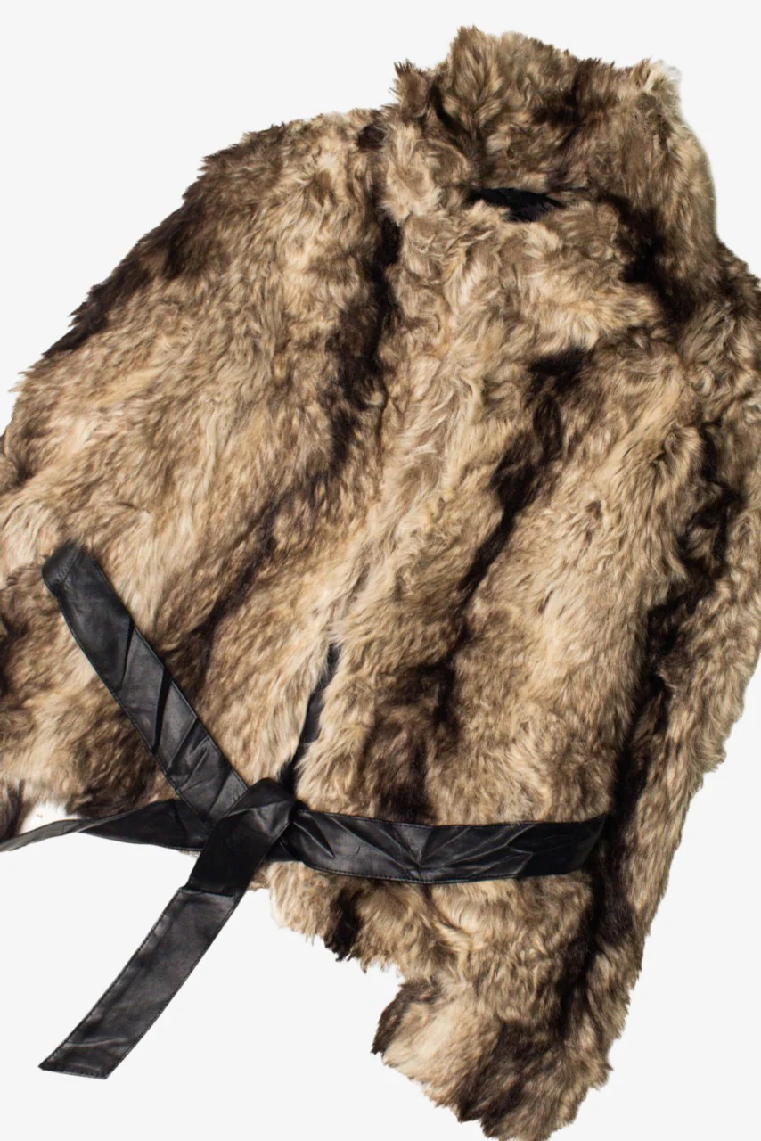Brown Faux Fur Coat 4 - Image 2