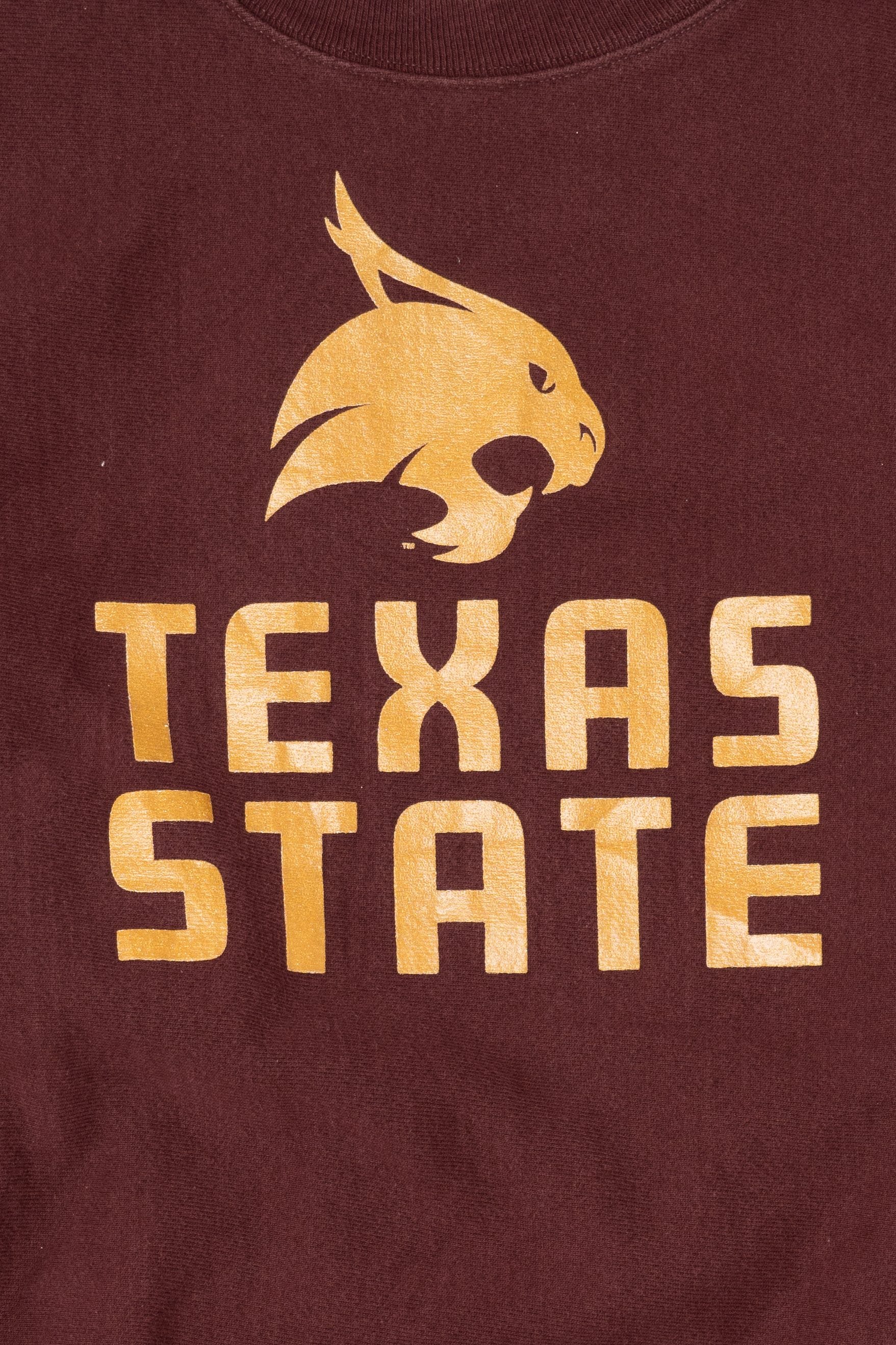 Burgundy Champion Texas State Sweatshirt (2010s) - Image 2