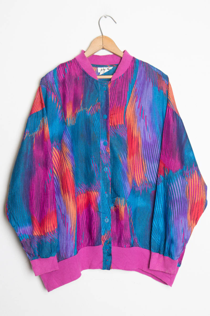 Button Front Bomber Jacket - Image 2