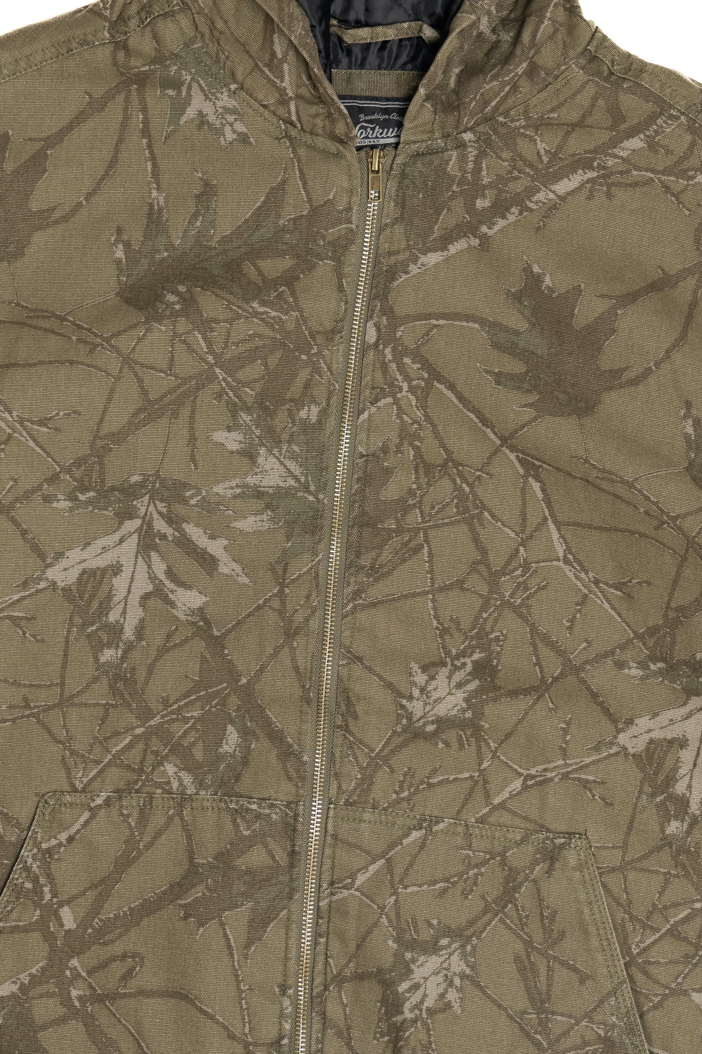 Camo Quilted Lining Zip-Up Hoodie - Image 5