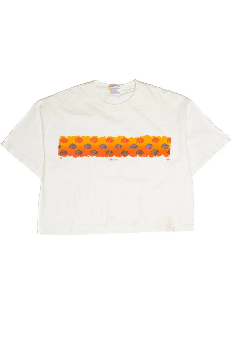 Cancun Mexico Crop T-Shirt - Image 2