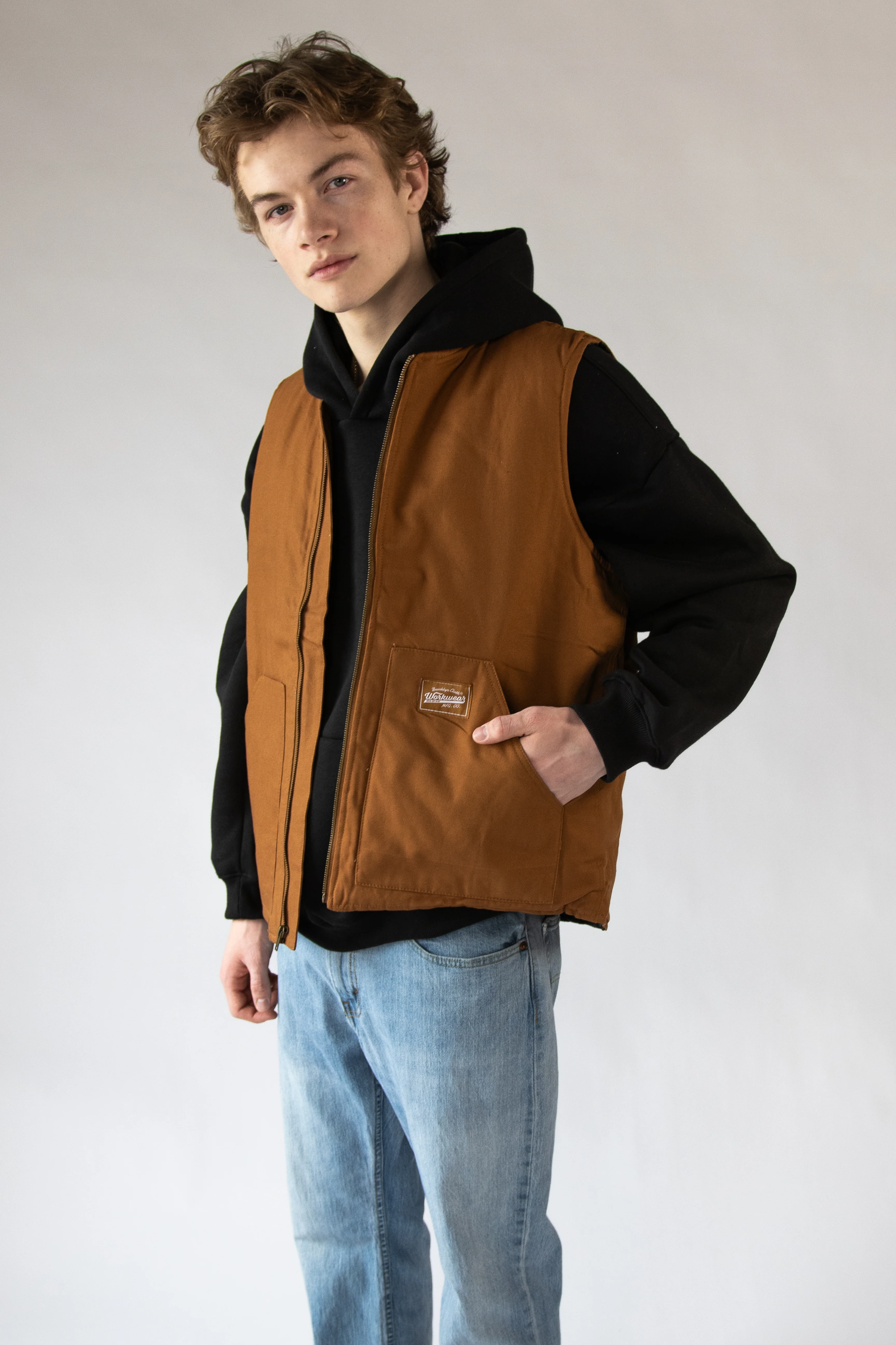 Canvas Workwear Quilted Vest - Image 4