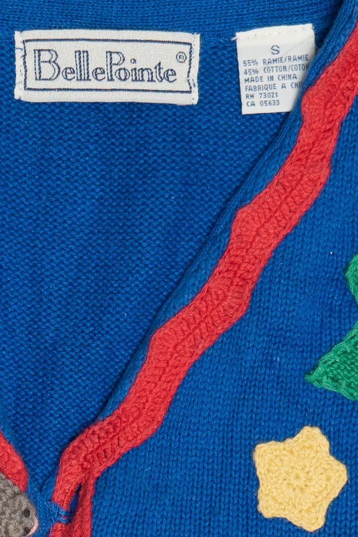 Christmas Cats With Knit Mice Buttons Ugly Christmas Vest - Image 5