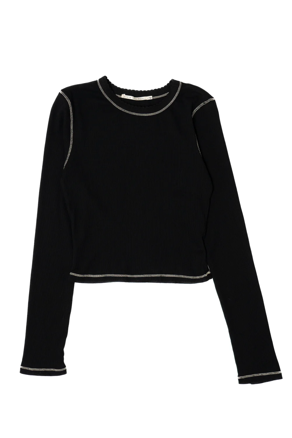 Contrast Stitch Long Sleeve Tee - Image 12