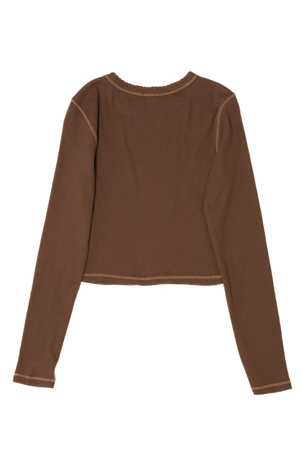Contrast Stitch Long Sleeve Tee - Image 17