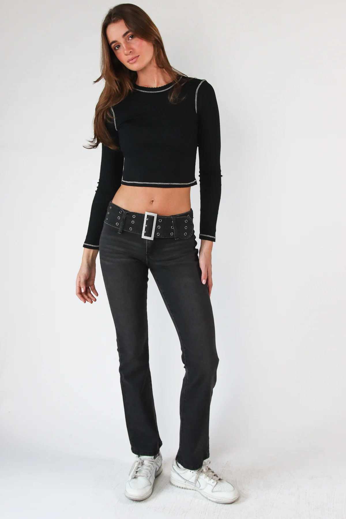 Contrast Stitch Long Sleeve Tee - Image 6