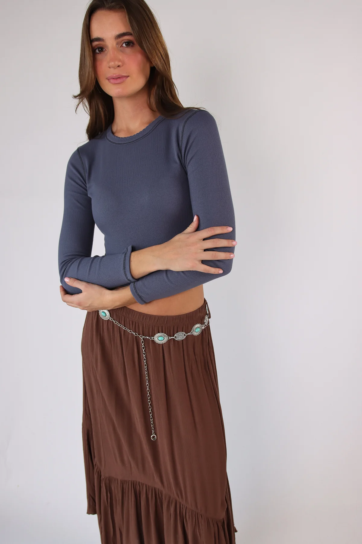 Contrast Stitch Long Sleeve Tee - Image 8