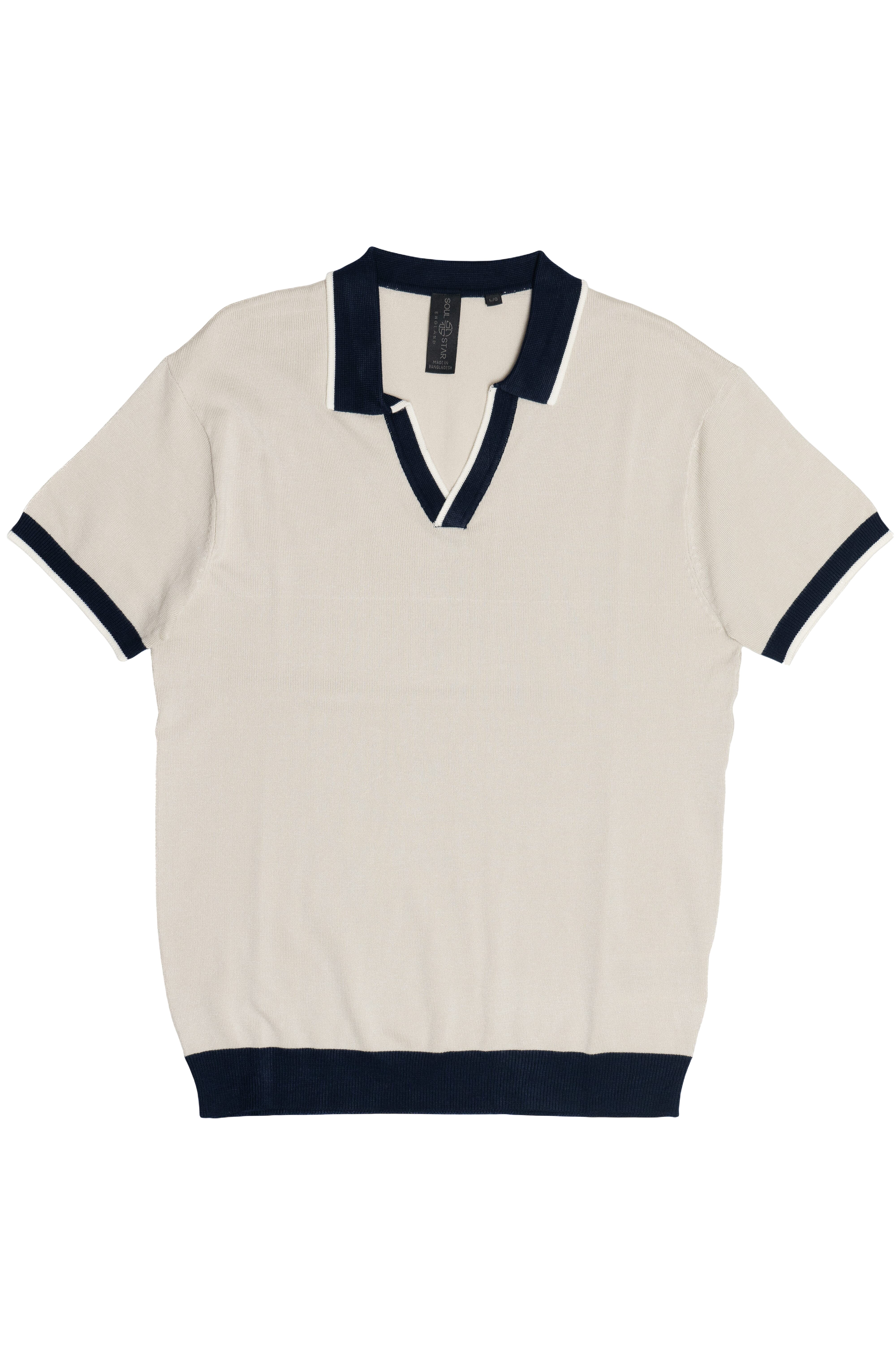 Contrast V-Neck Polo - Image 11