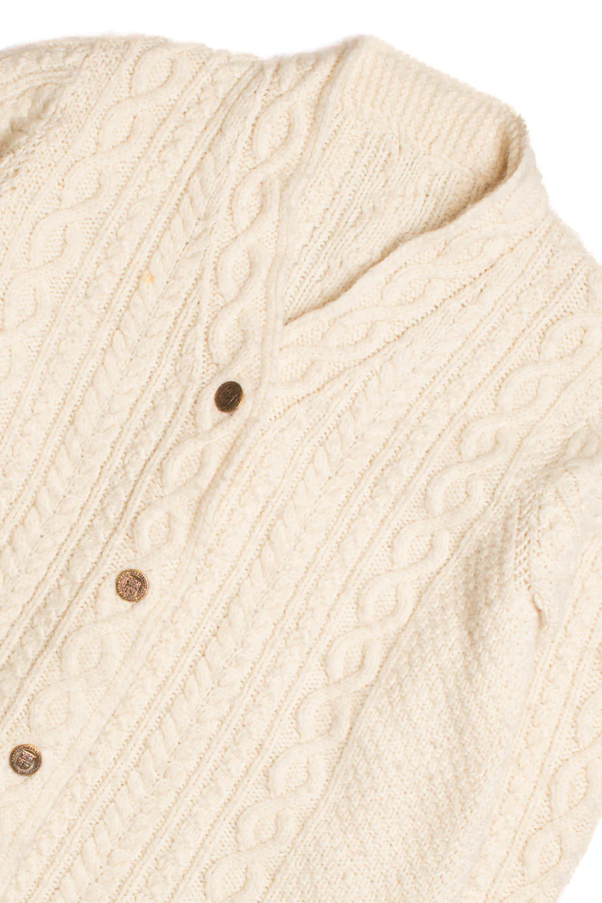 Cream Fisherman Sweater 1092