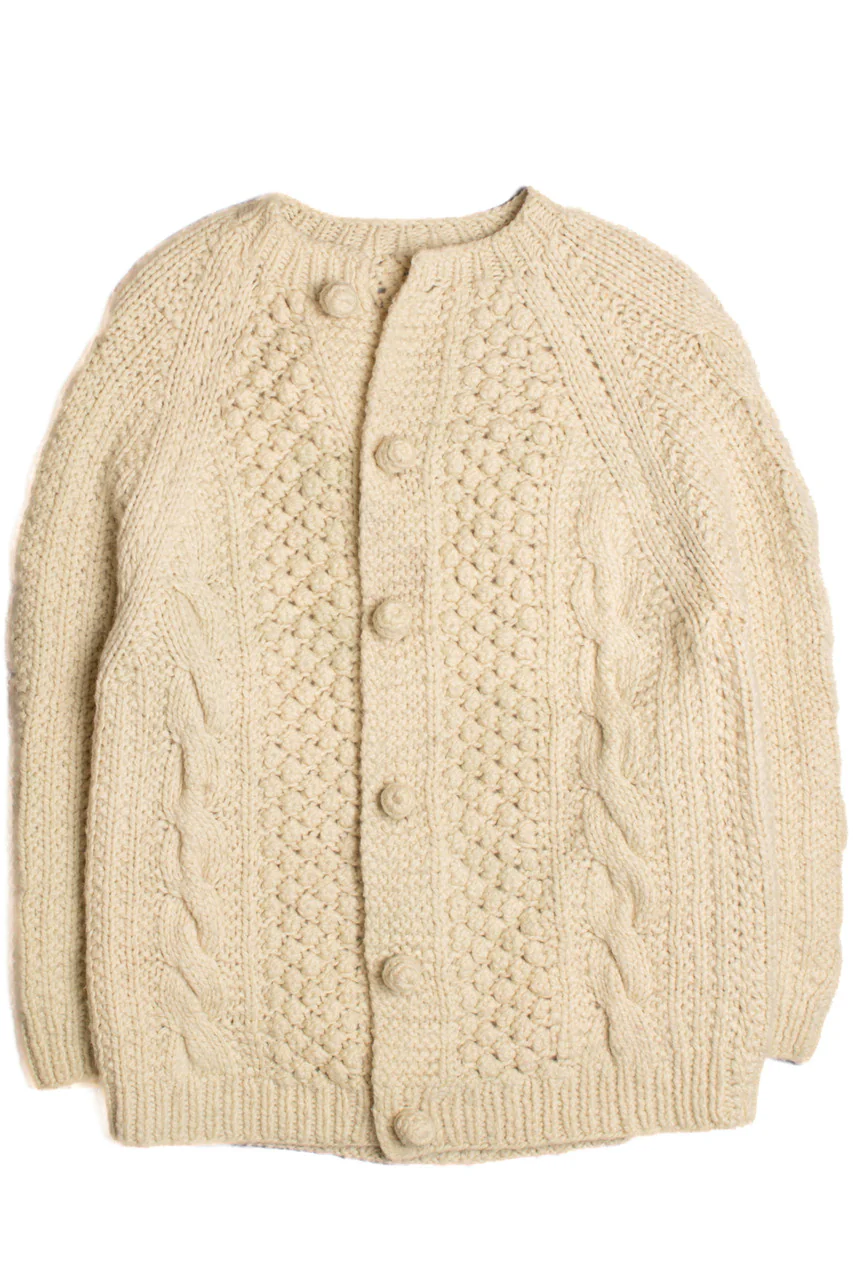 Cream Fisherman Sweater 1102 - Image 2