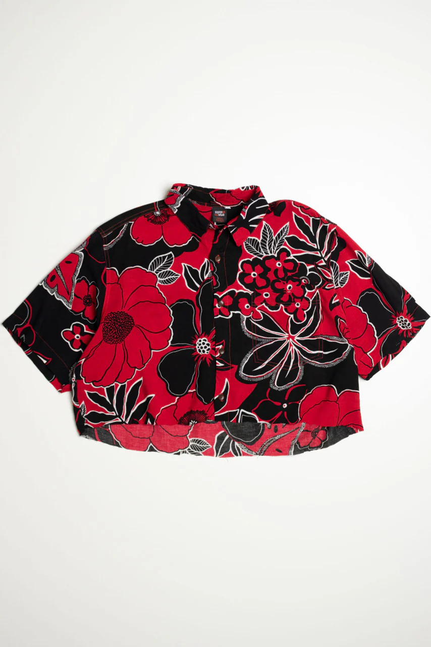Cropped Squish Wear Hawaiian Shirt - Image 2