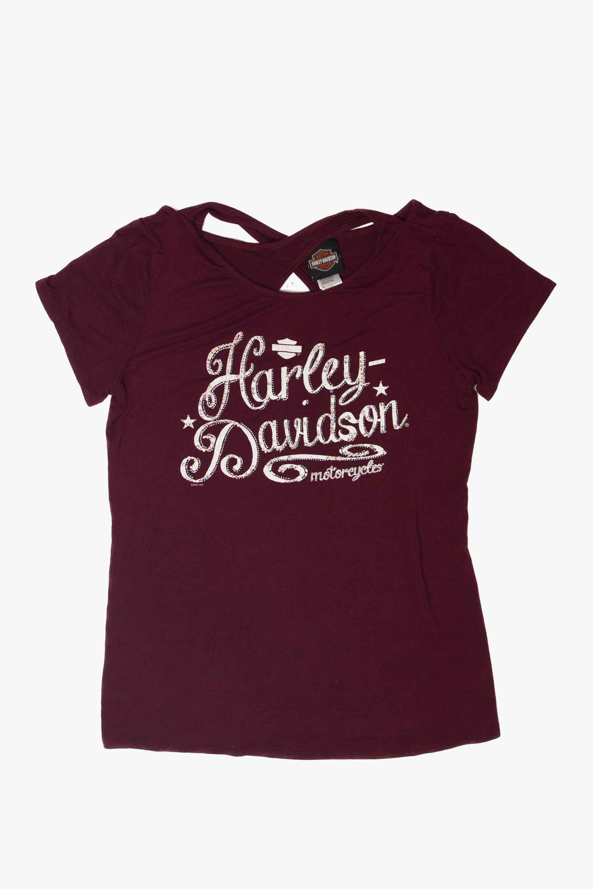 Cross-Back Harley Davidson T-Shirt (2020s)
