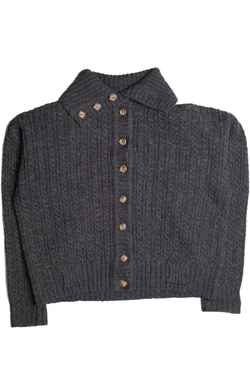 Dark Gray Fisherman Sweater 1111 - Image 2