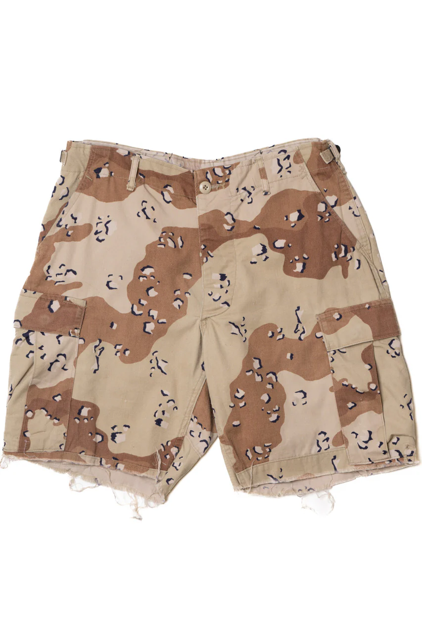 Desert Camo Cargo Cutoff Shorts - Image 3