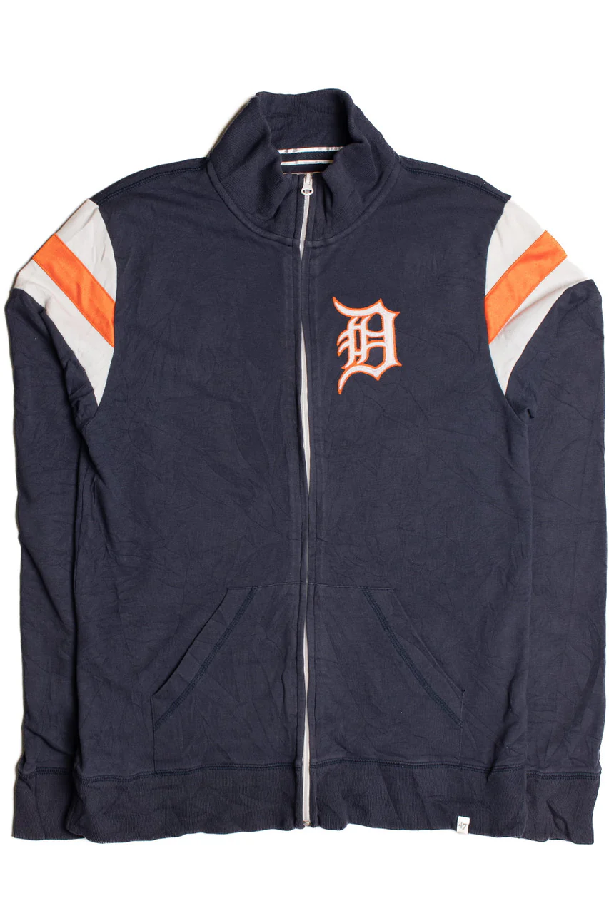 Detroit Tigers Full Zip Sweatshirt 9313 - Image 4