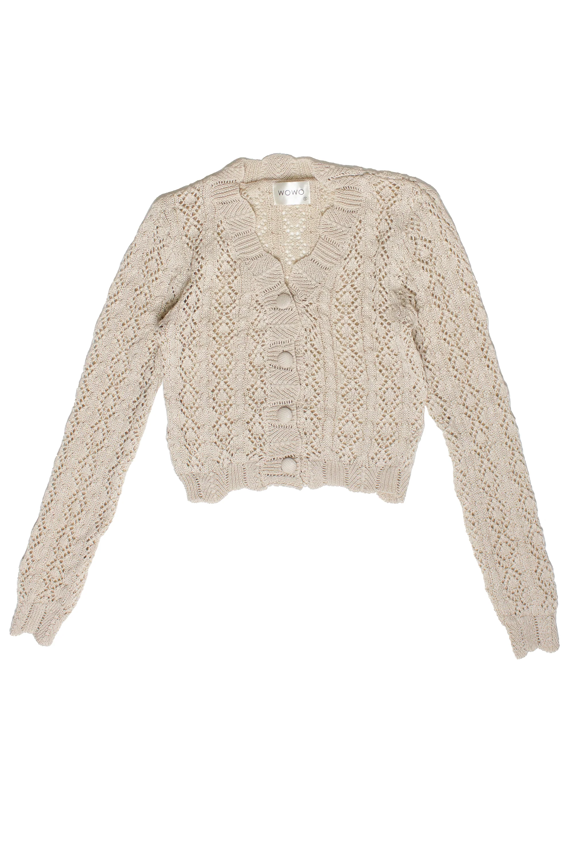 Diamond Knit Cardigan - Image 4