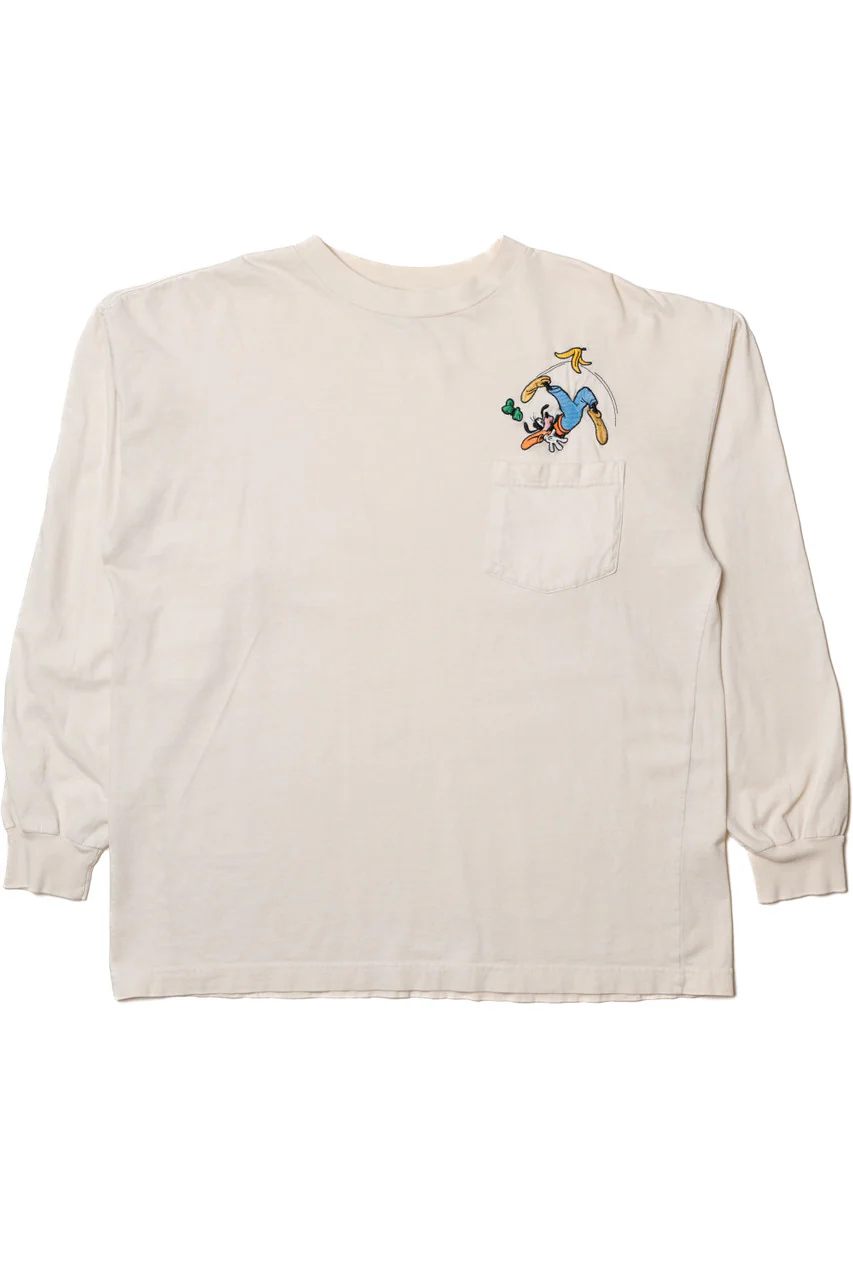 Disney Goofy Embroidered Pocket Long Sleeve T-Shirt - Image 3