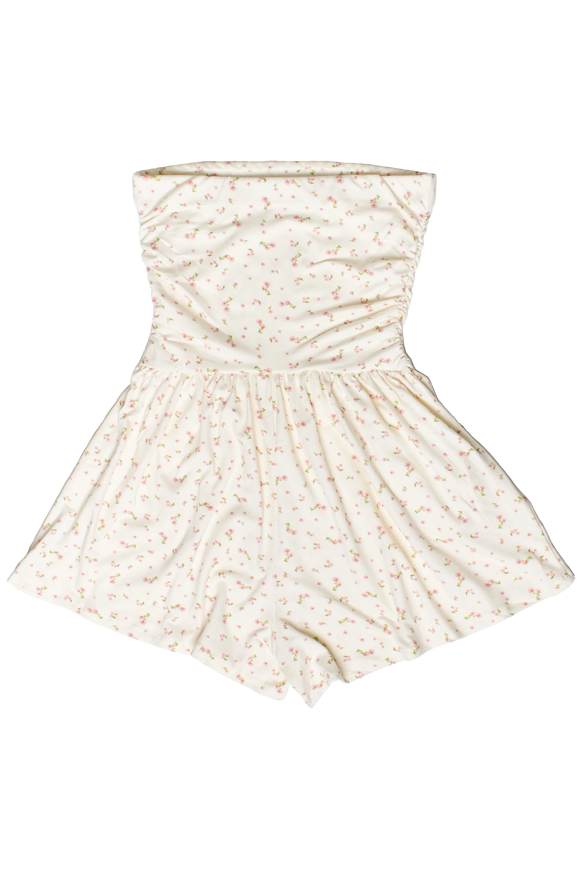 Ditsy Floral Strapless Romper - Image 6