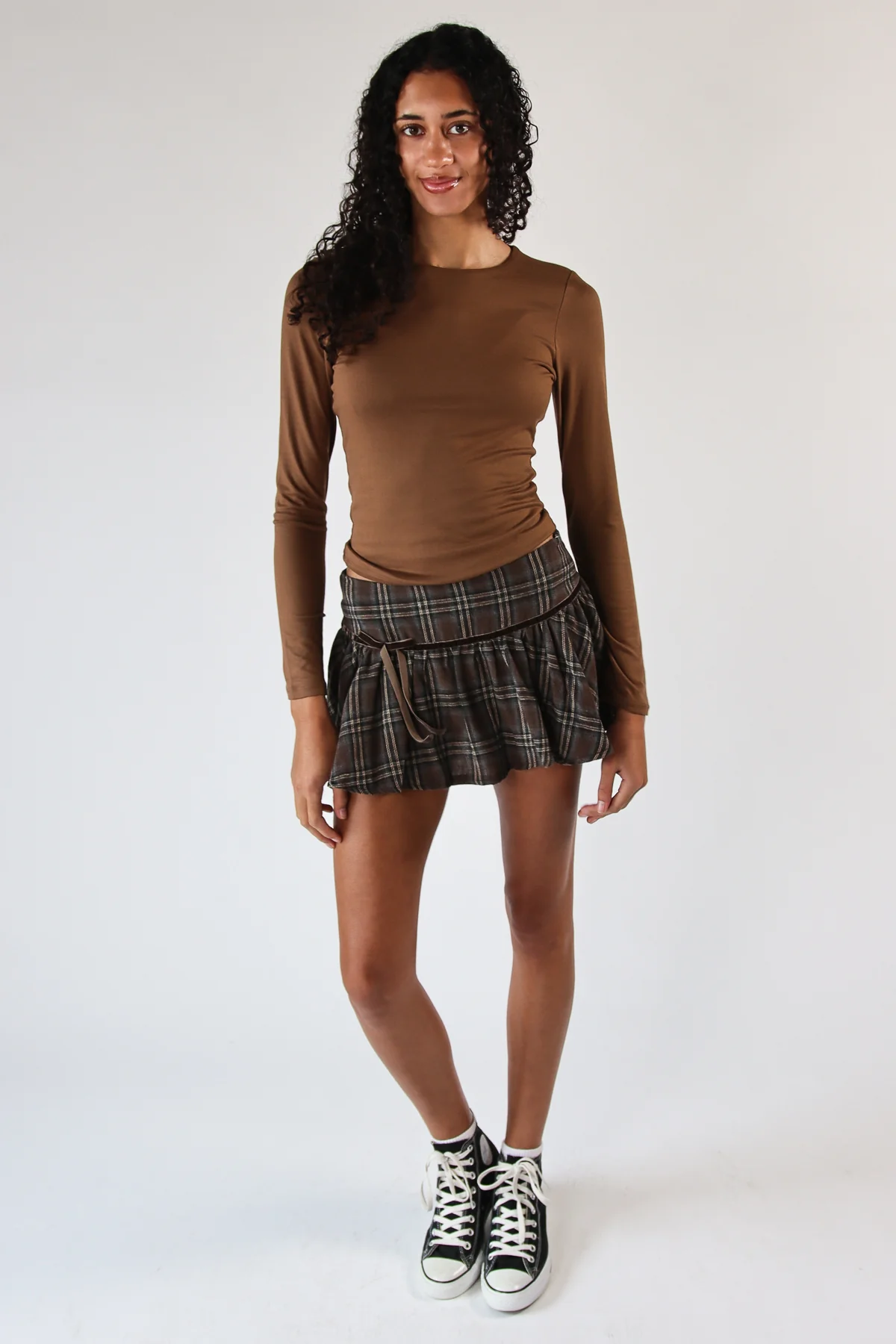 Double Layer Basic Long Sleeve T-Shirt - Image 11