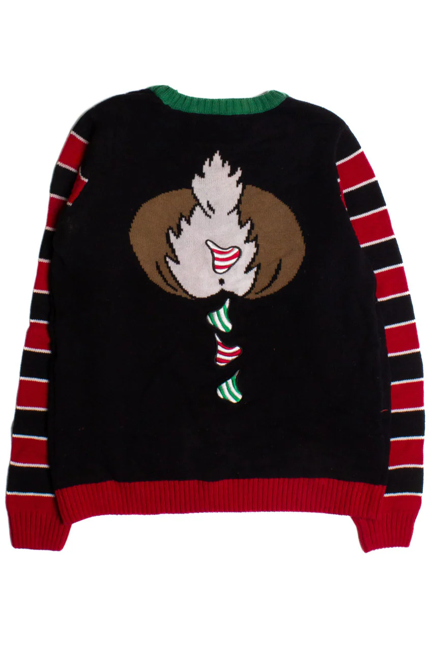 Double Sided Reindeer Ugly Christmas Sweater 60202