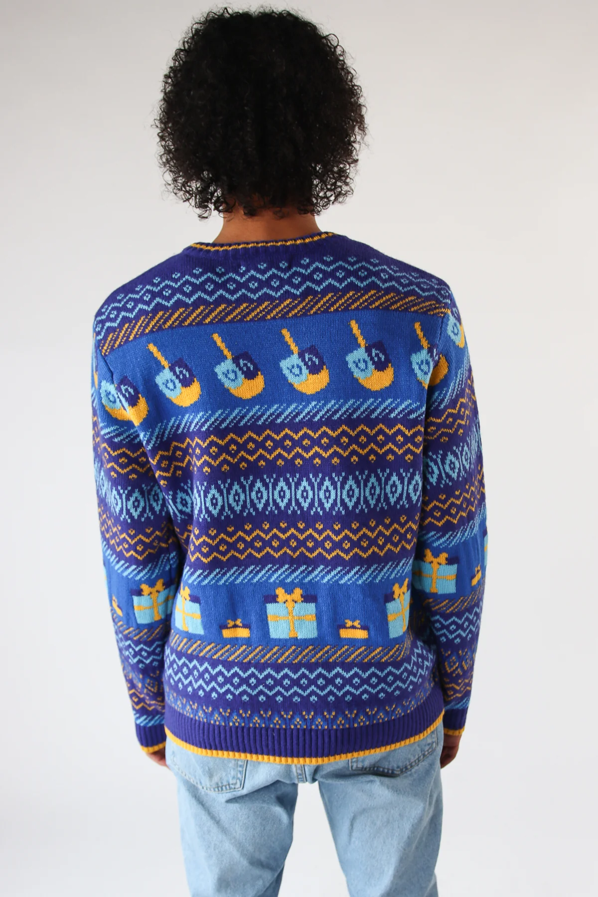 Drink Holder Sloth Hanukkah Sweater - Image 7