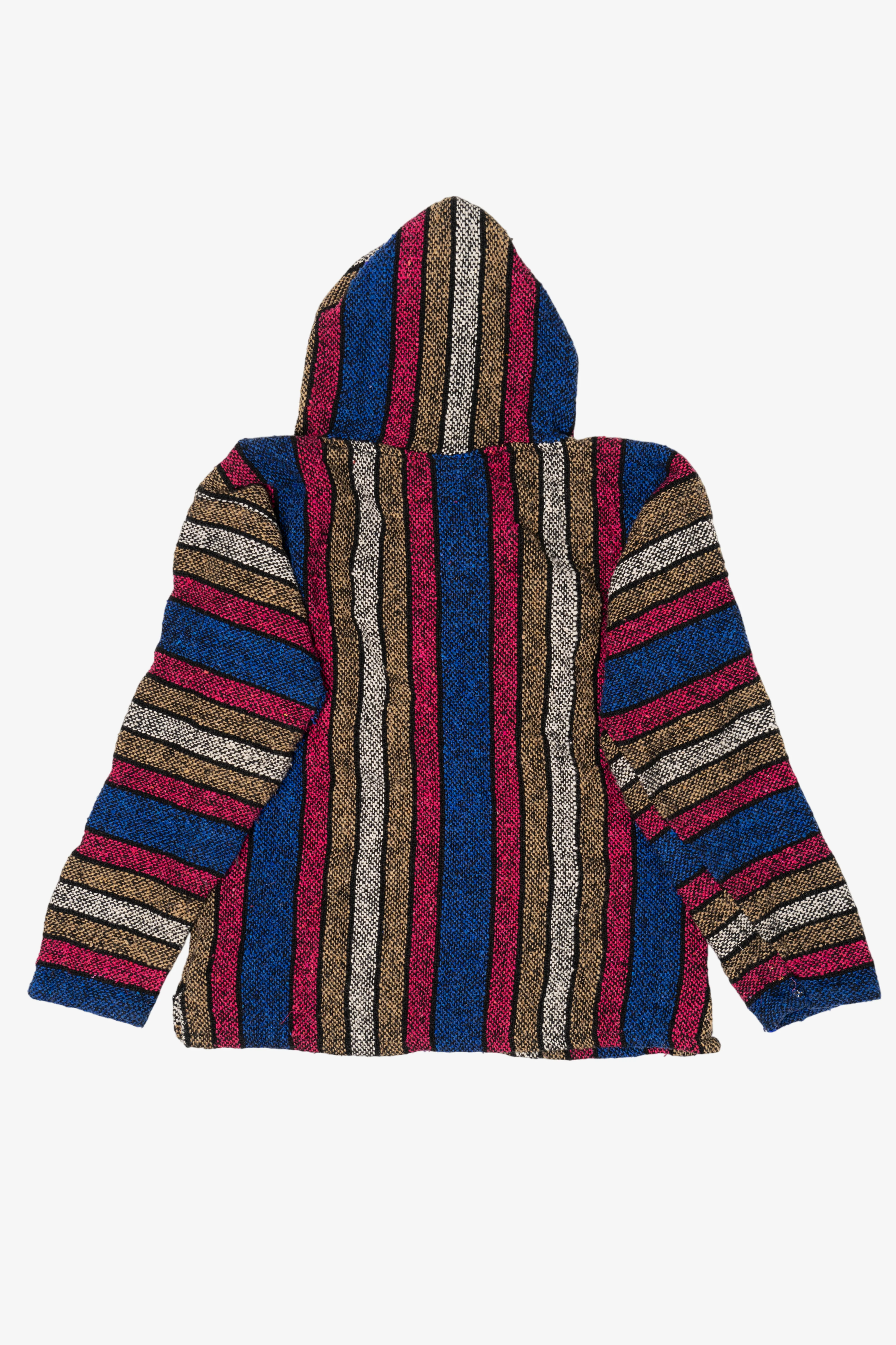 El Paso Saddleblanket Co. Blue And Pink Baja Hoodie (2000s) - Image 2
