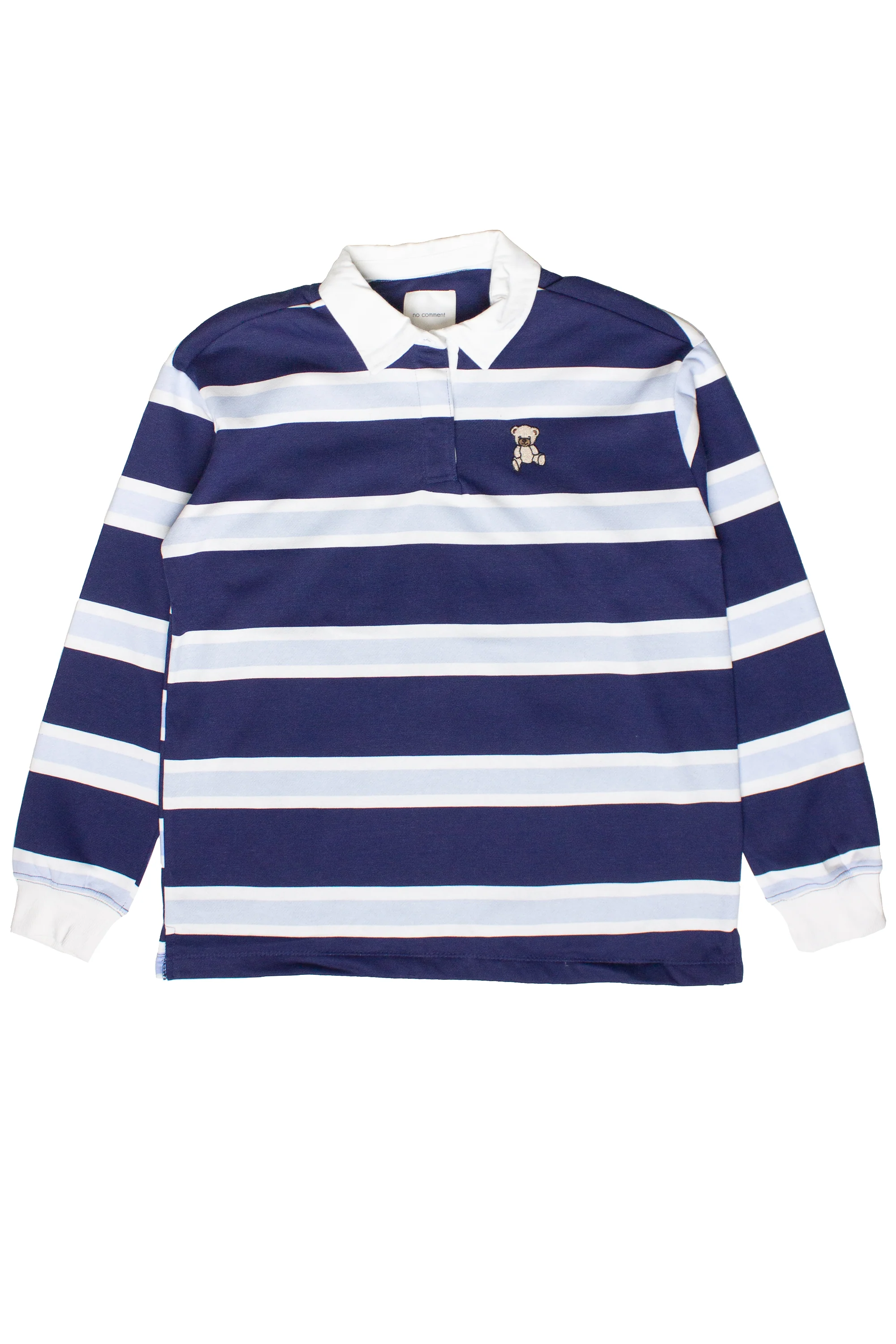 Embroidered Bear Rugby Lightweight Sweatshirt - Image 5