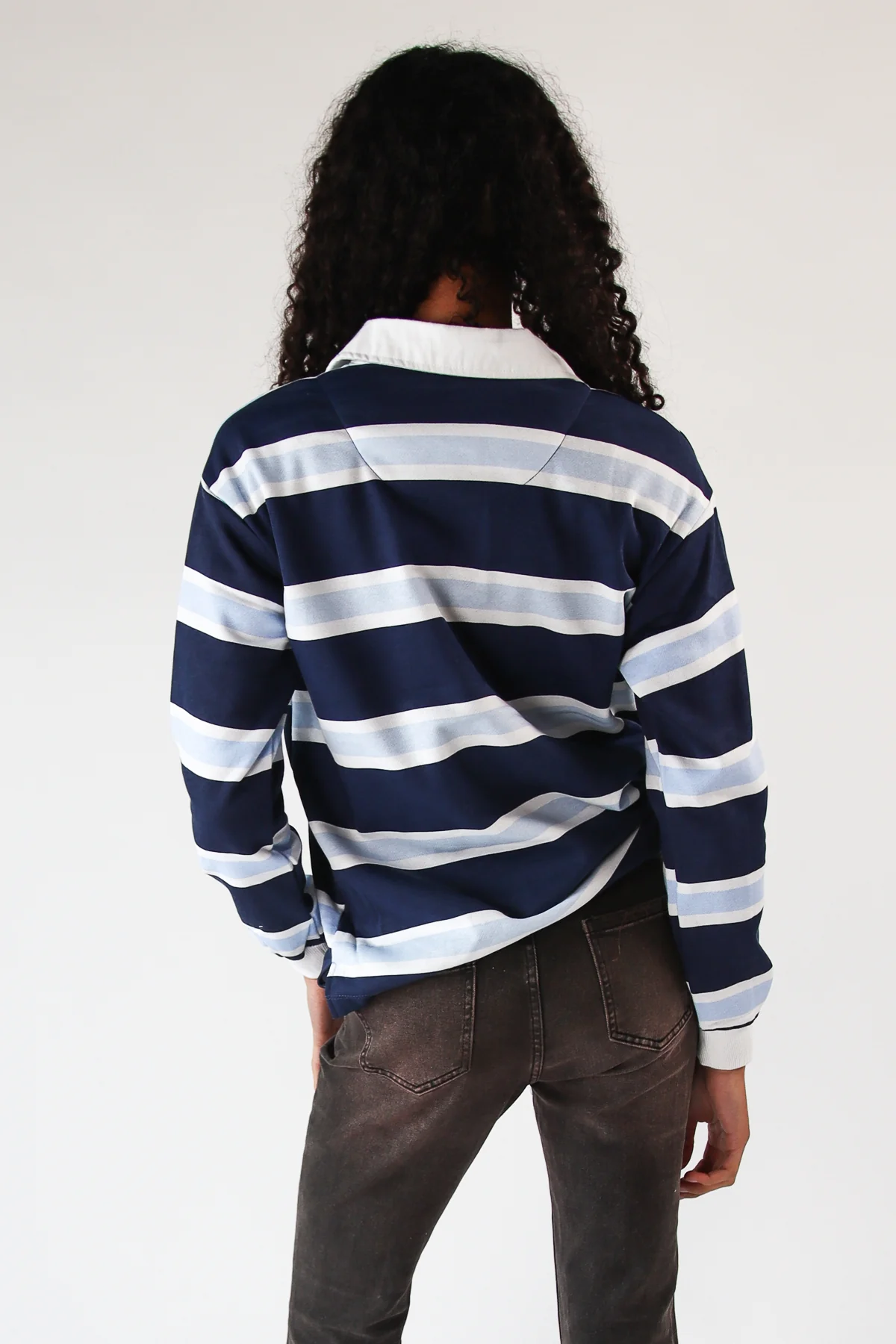 Embroidered Bear Rugby Lightweight Sweatshirt - Image 7