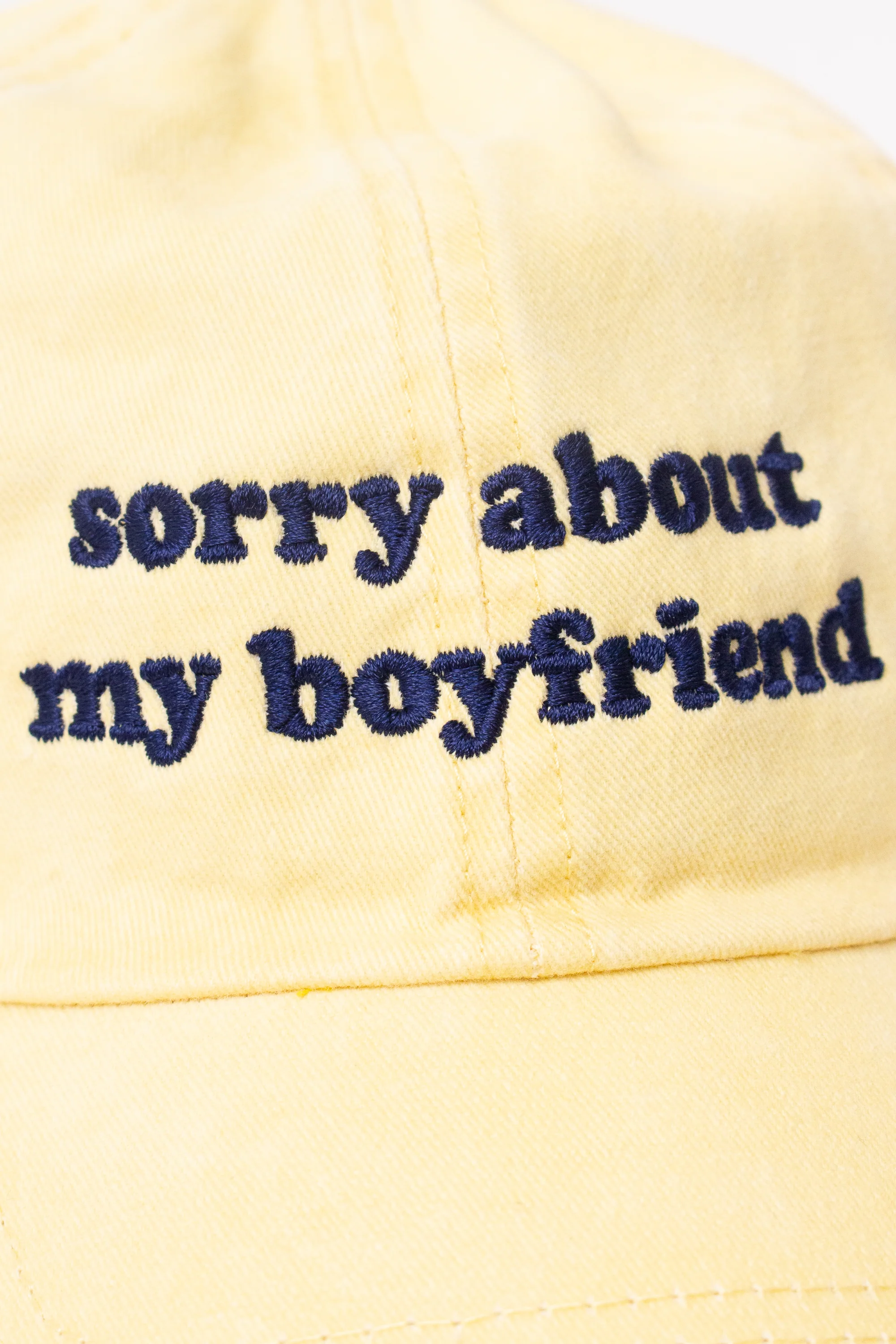 Embroidered Sorry About My Boyfriend Hat - Image 2