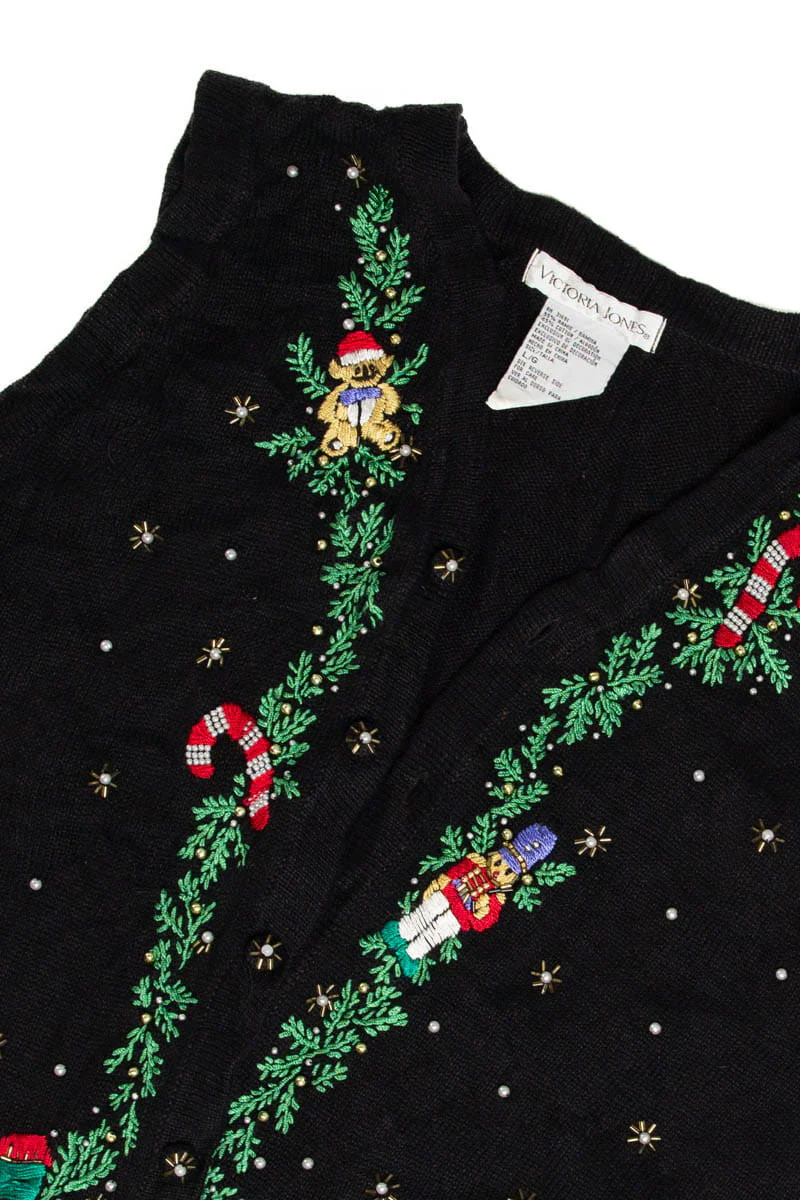 Embroidered Ugly Christmas Sweater Vest 62093