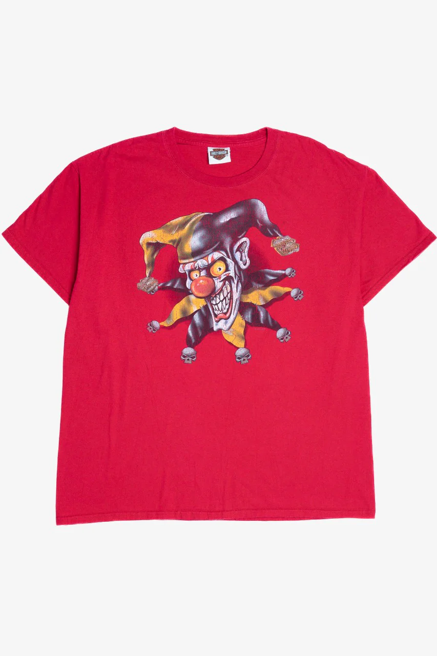 Evil Clown Jester Harley Davidson Seminole Sanford, FL T-Shirt