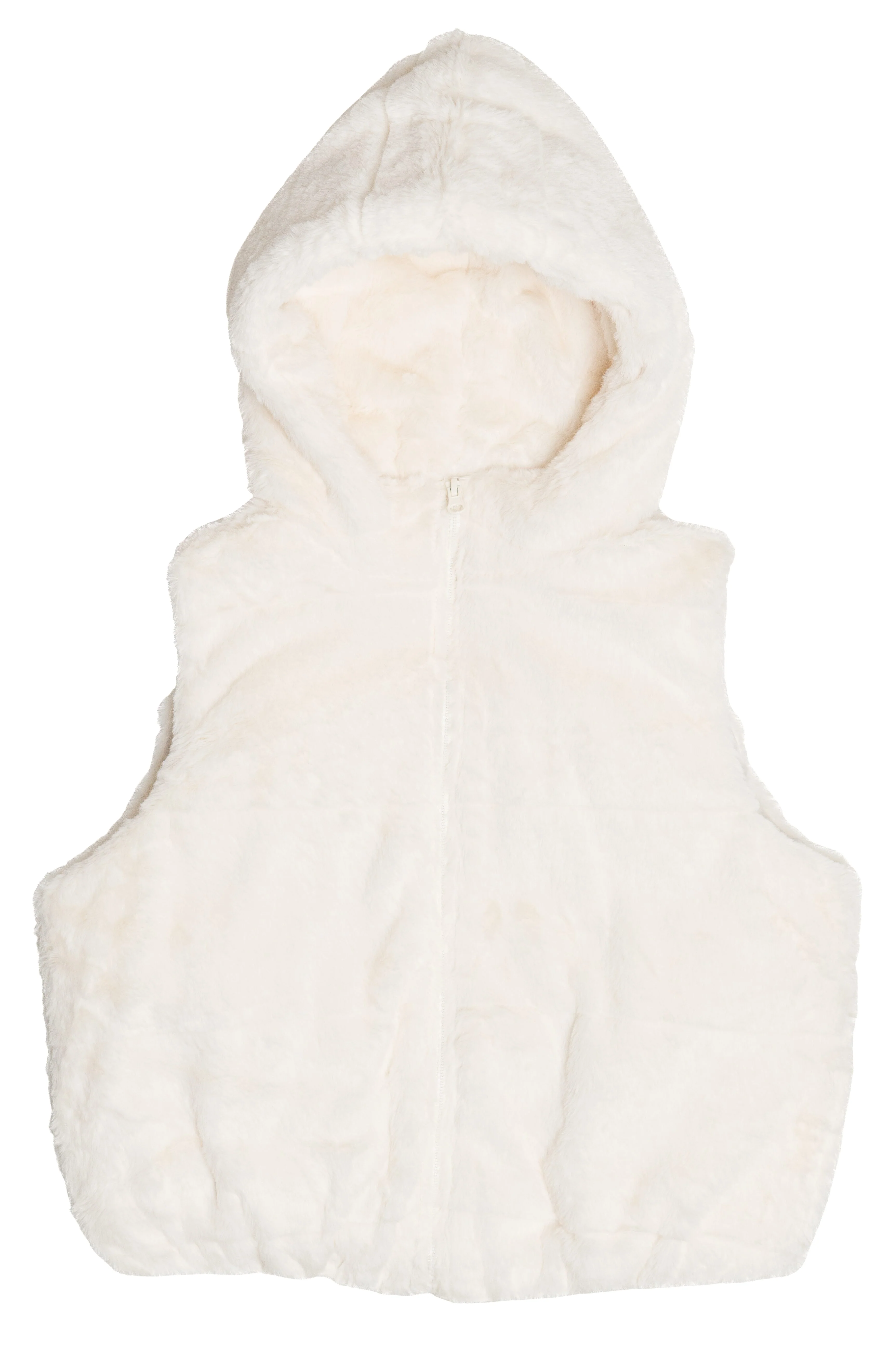 Faux Fur Hooded Vest - Image 10